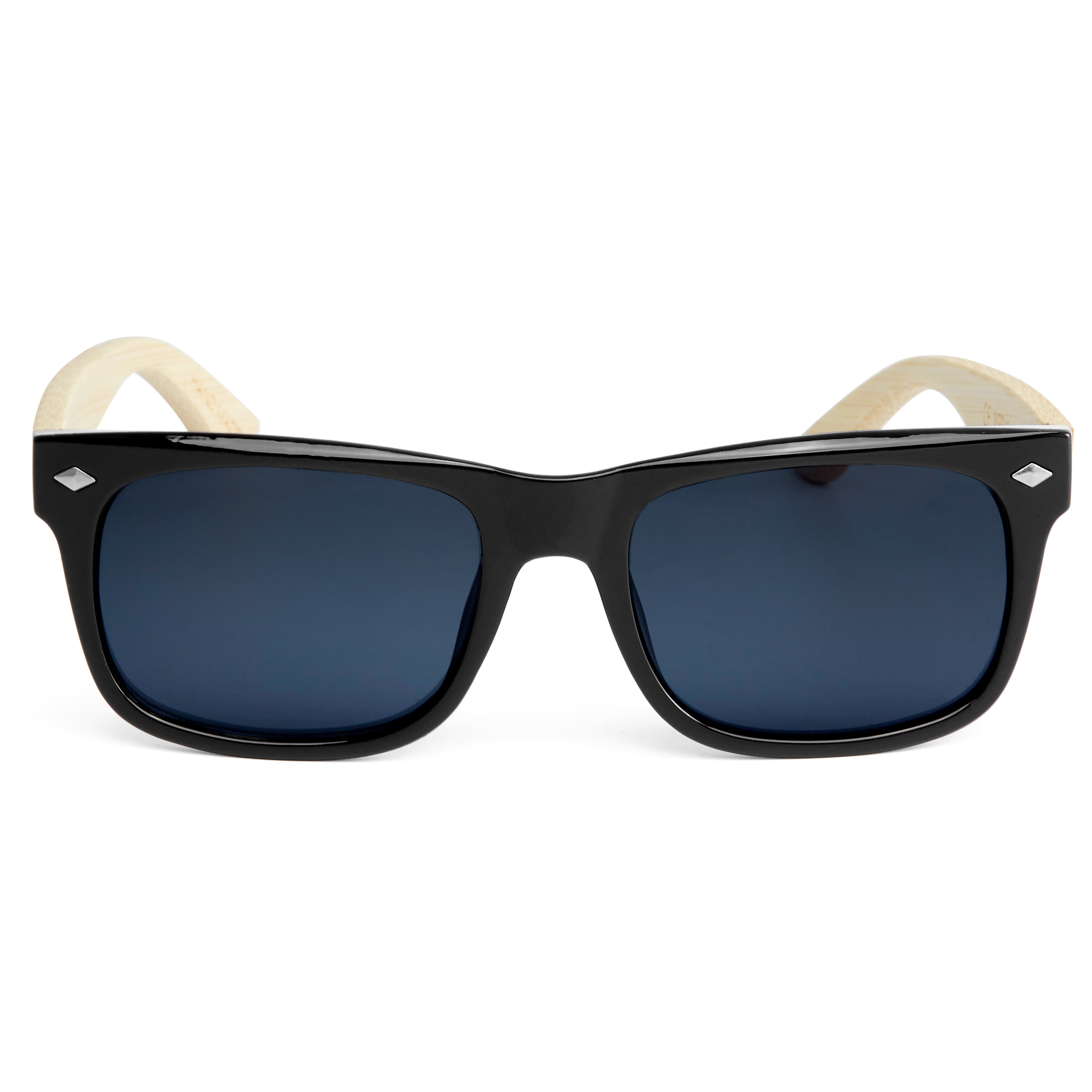 Bambupuiset savusävyiset aurinkolasit - 1