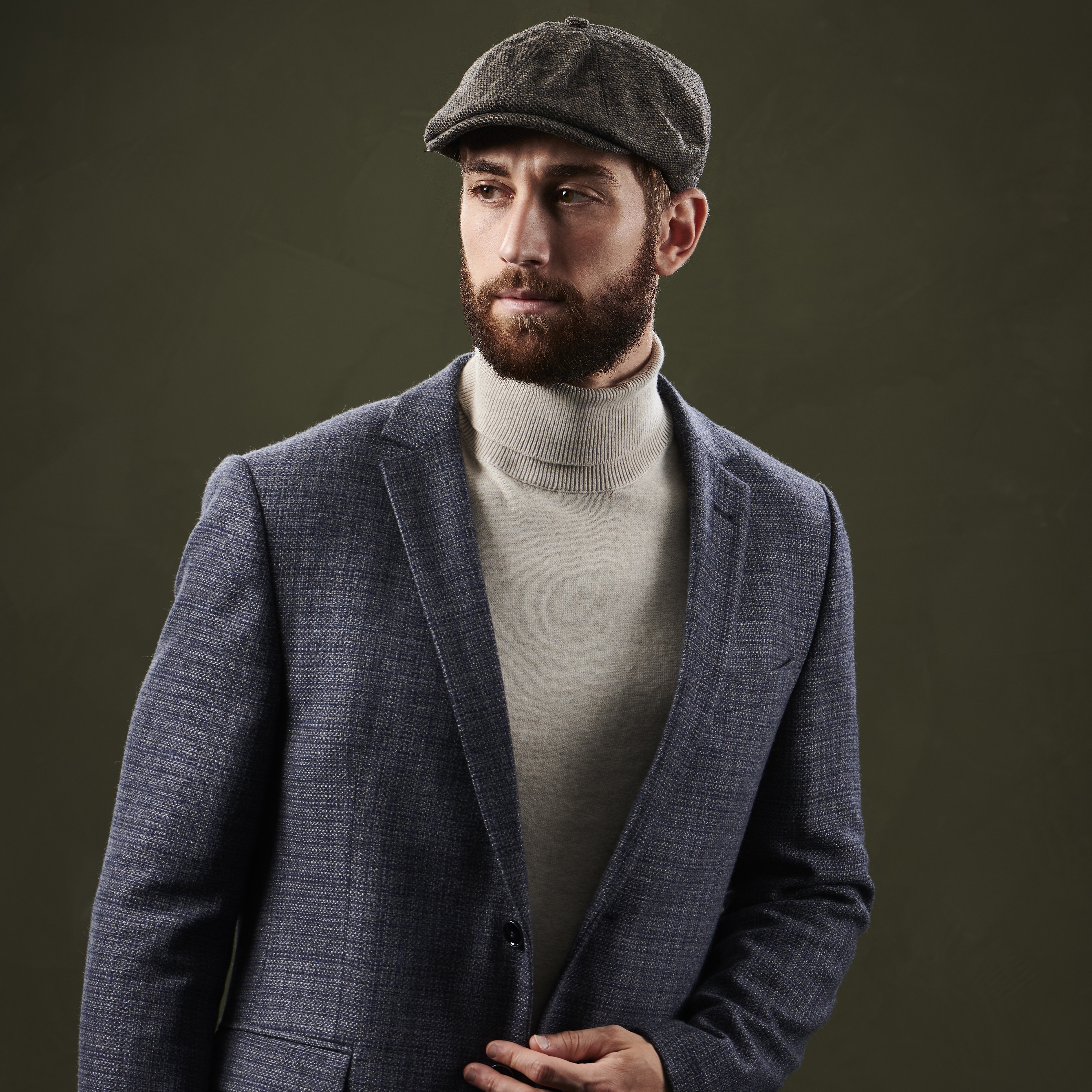 Bruine platte nieuwsjongenspet - 5