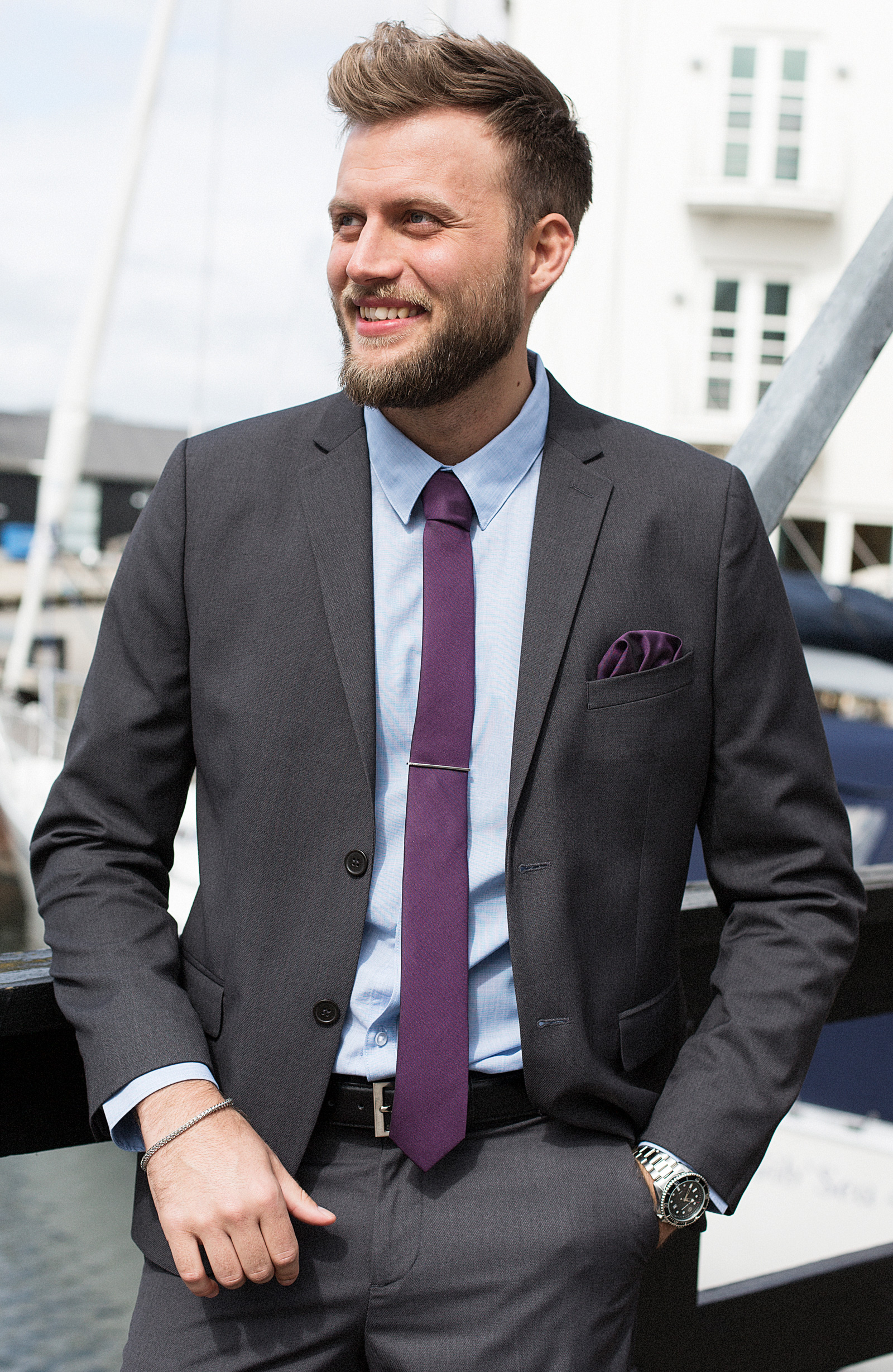 Acél láncszemes karkötő - 5