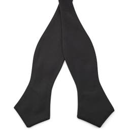 Black Pointy Self-Tie Bow Tie