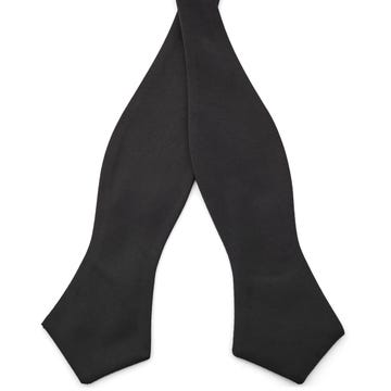 Black Pointy Self-Tie Bow Tie