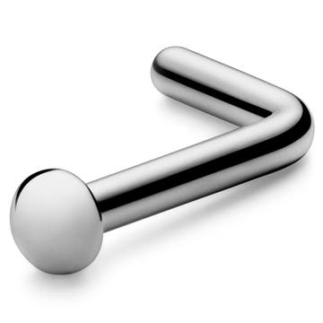 6 mm Zilverkleurige Neus Stud van Roestvrij Staal met Koepelvormige Punt 6 mm Zilverkleurige Neus Stud van Roestvrij Staal met Koepelvormige Punt