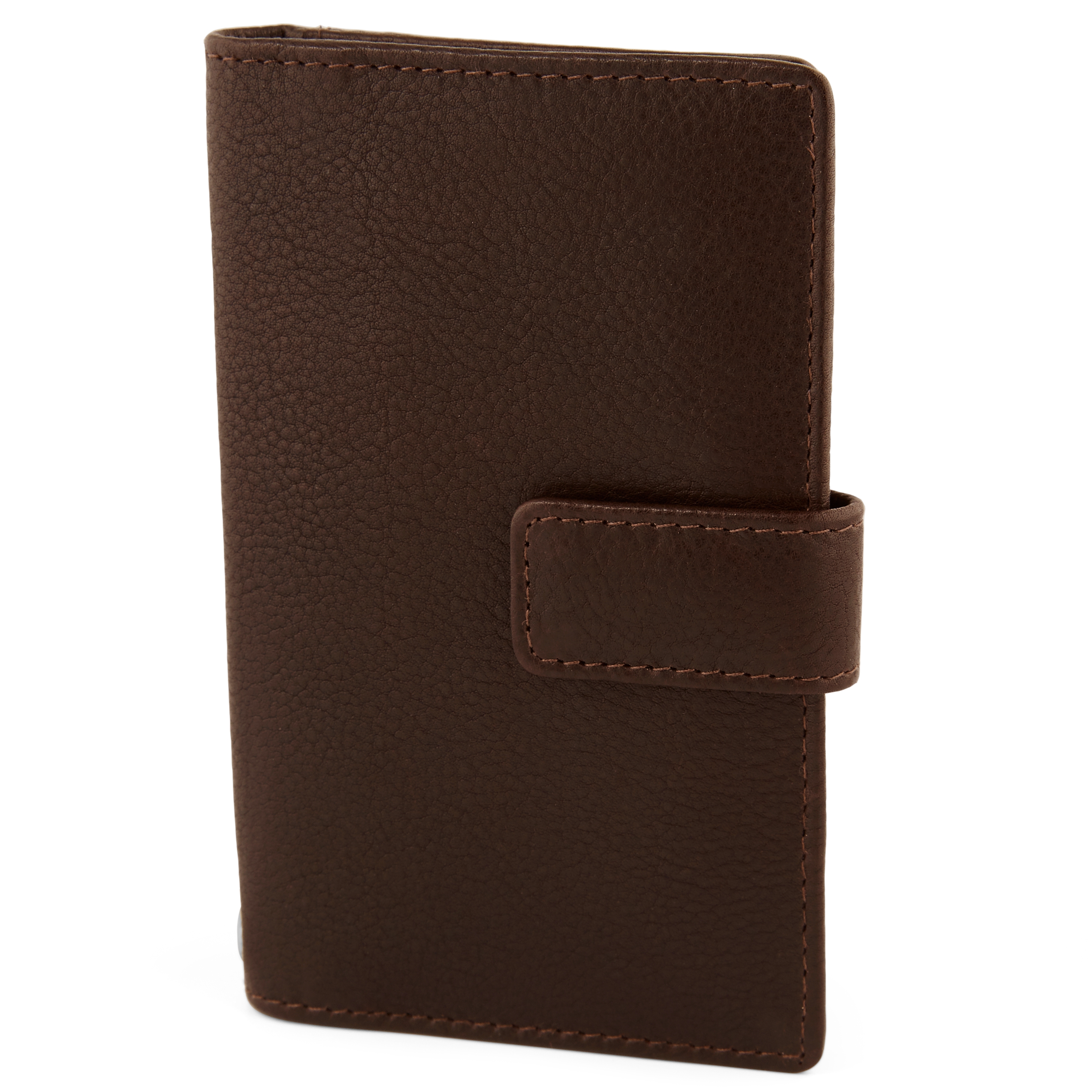 Καφέ Δερμάτινο Πορτοφόλι RFID Liam - 3