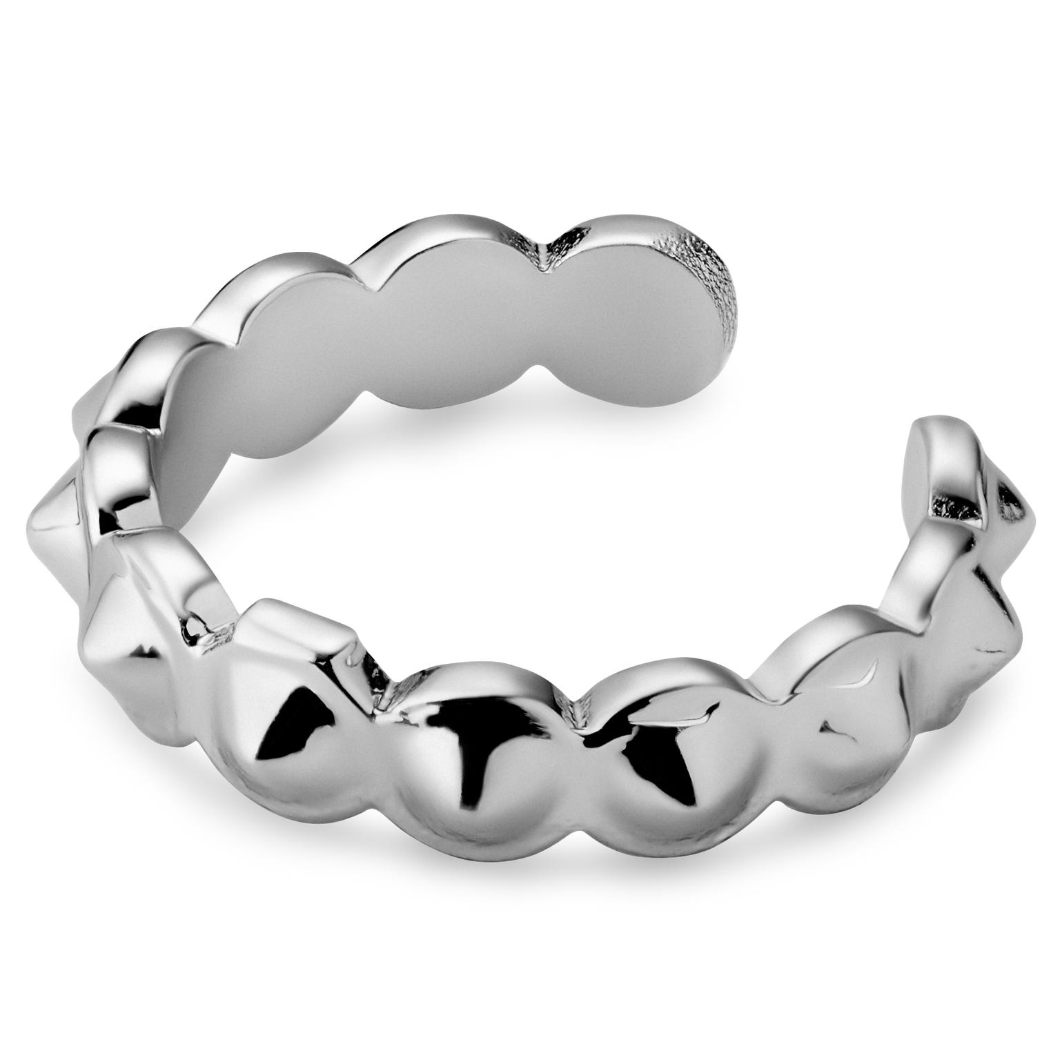 Helix | Ear Cuff Prateado com Tachas de 3 mm Helix | Ear Cuff Prateado com Tachas de 3 mm