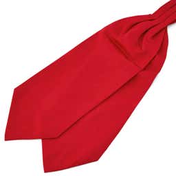 Semplice cravatta ascot rossa