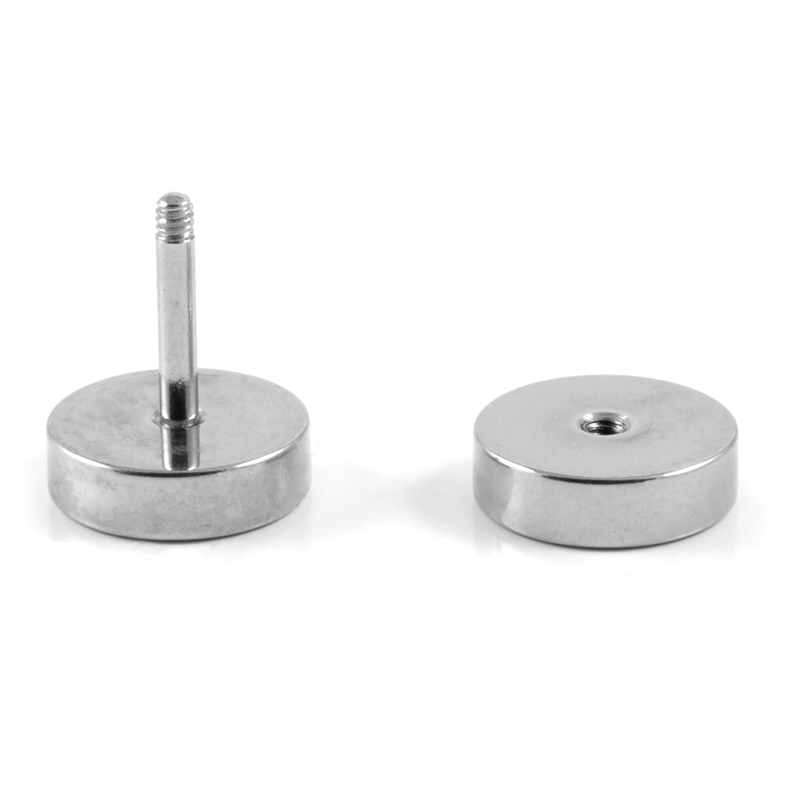 8 mm Skull Stud Örhänge - 3