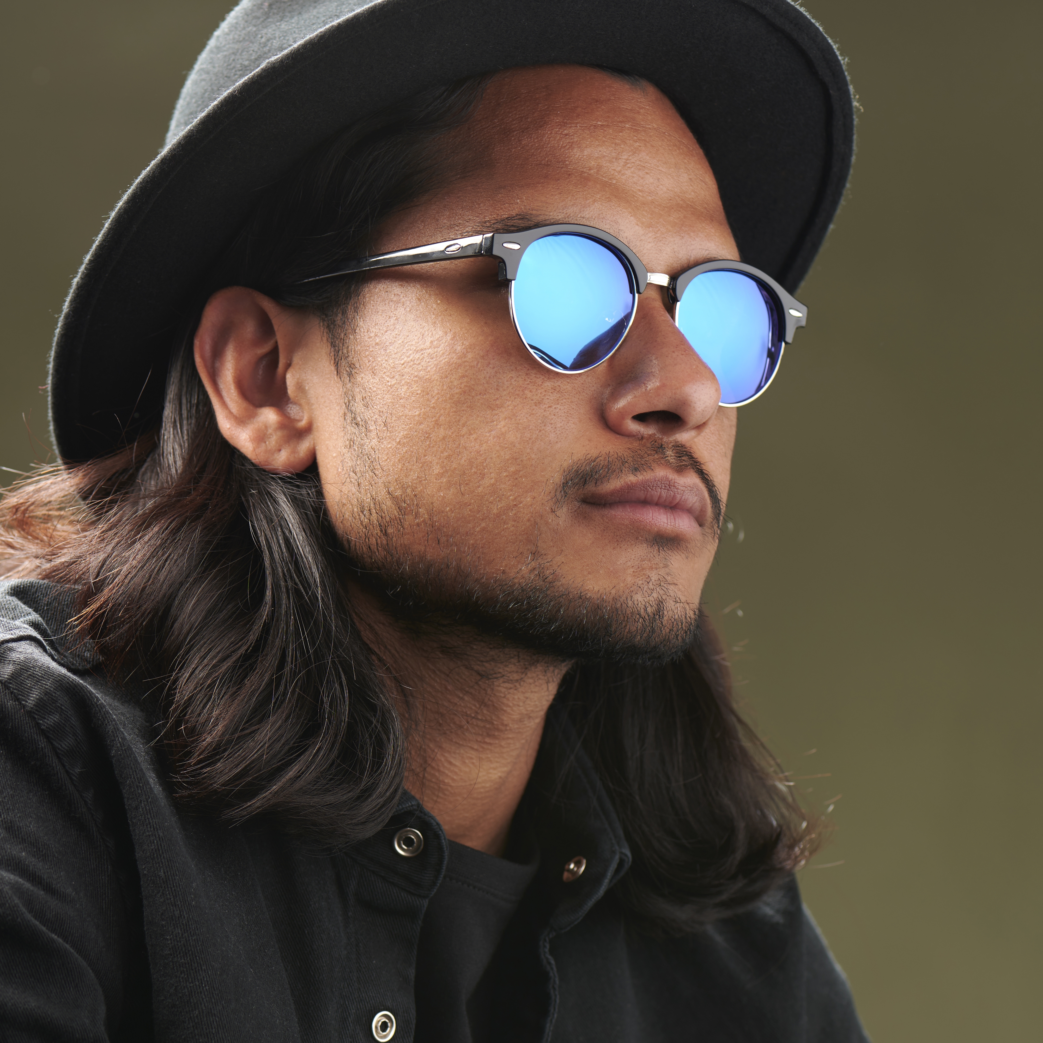 Gafas de sol polarizadas negro y azul - 4