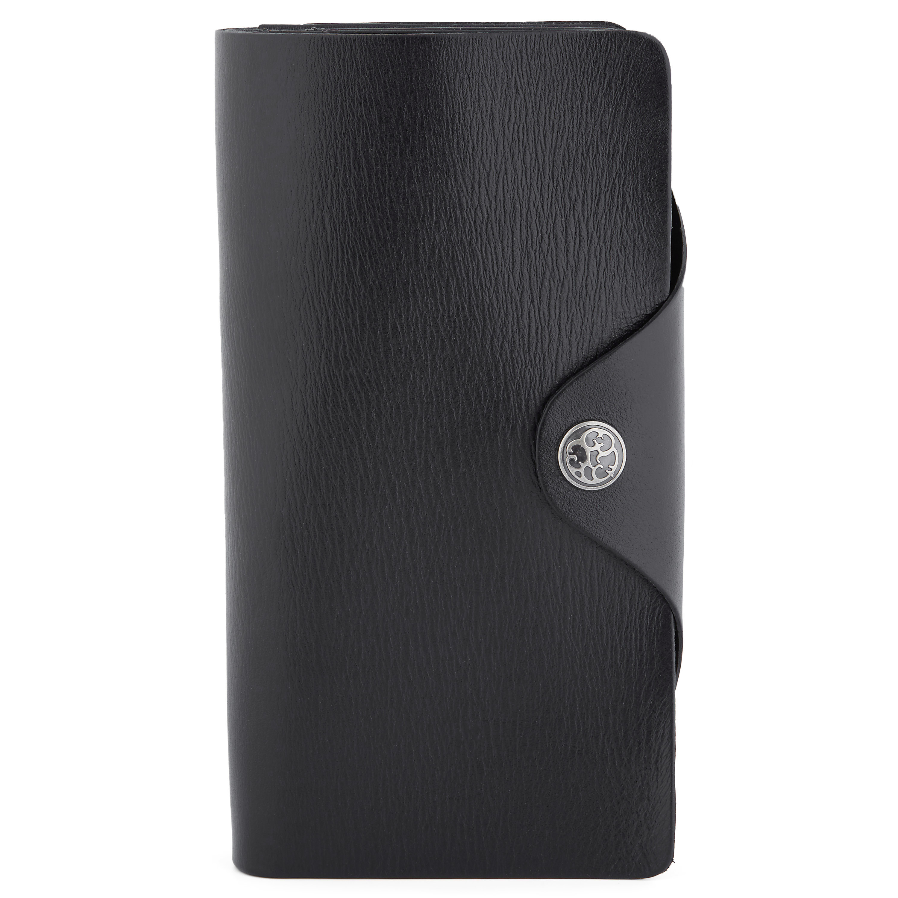 Velká černá kožená peněženka Clovis  - 6