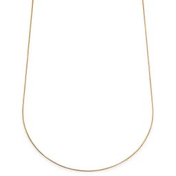 Essentials | 1 mm Gold-Tone Snake Chain Necklace