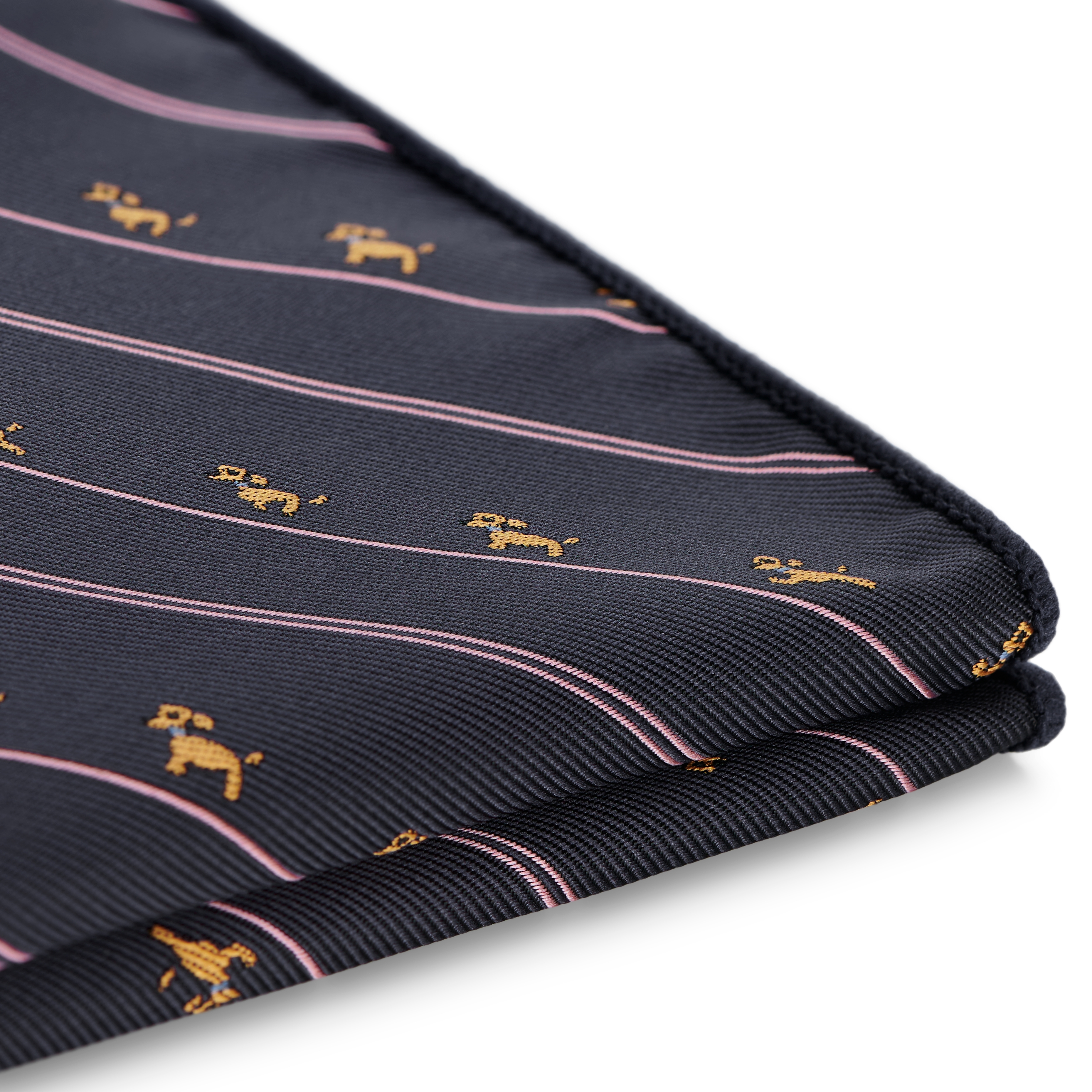 Zoikos | Marineblå Løbende Hund Lommeklud - 3