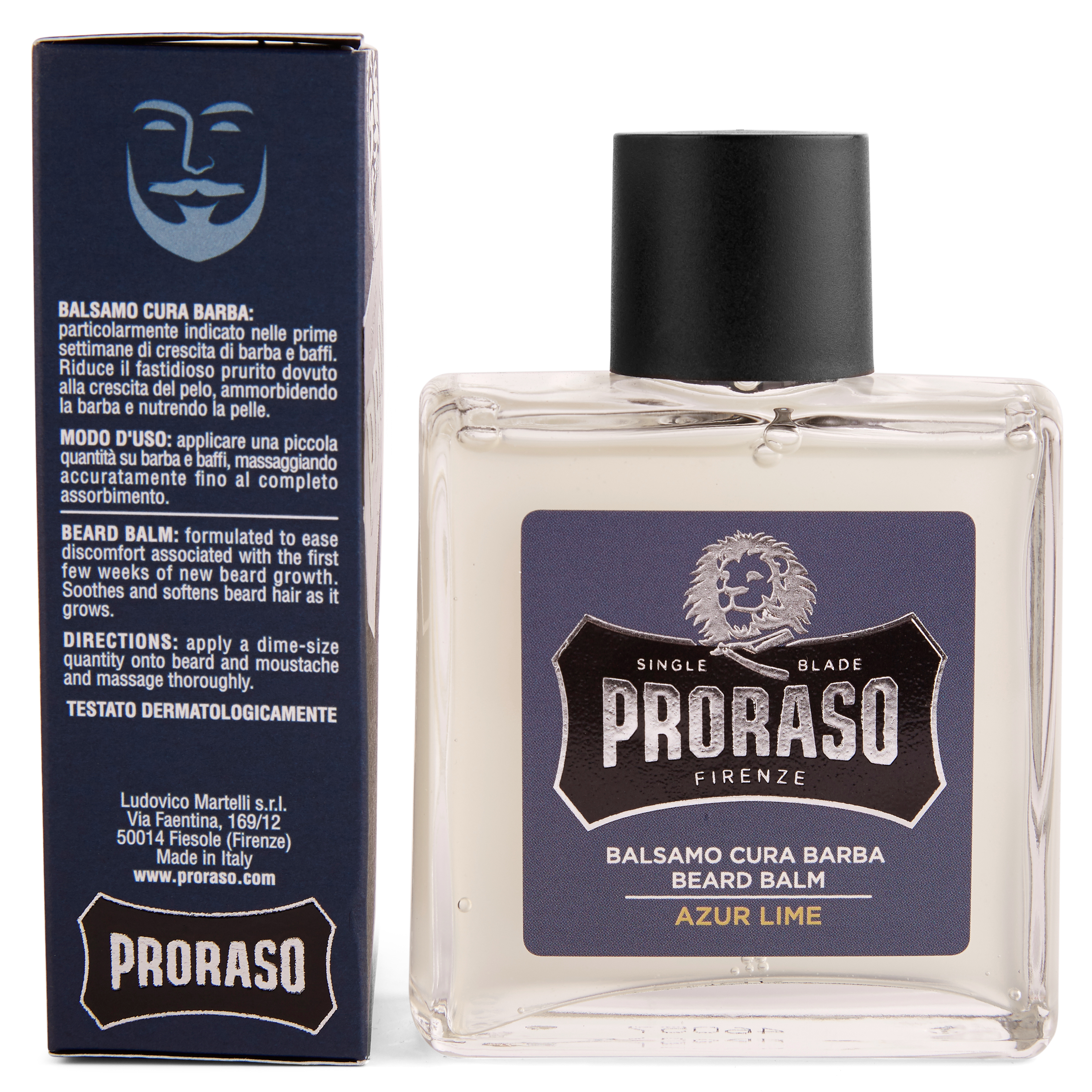Proraso Azur Lime Vintage Beard Care Kit - 6