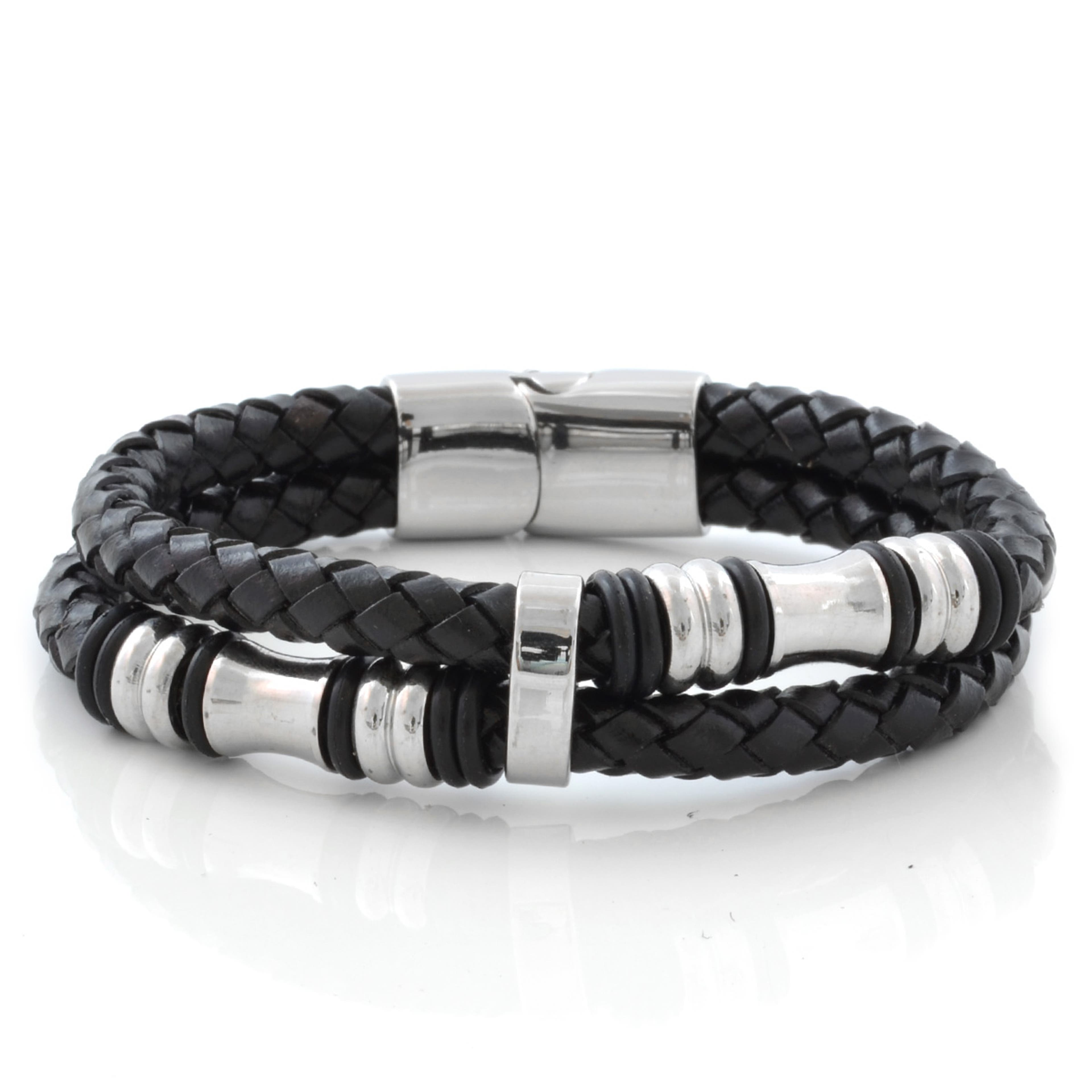 Bolo | Double Black Leather Cord Bracelet