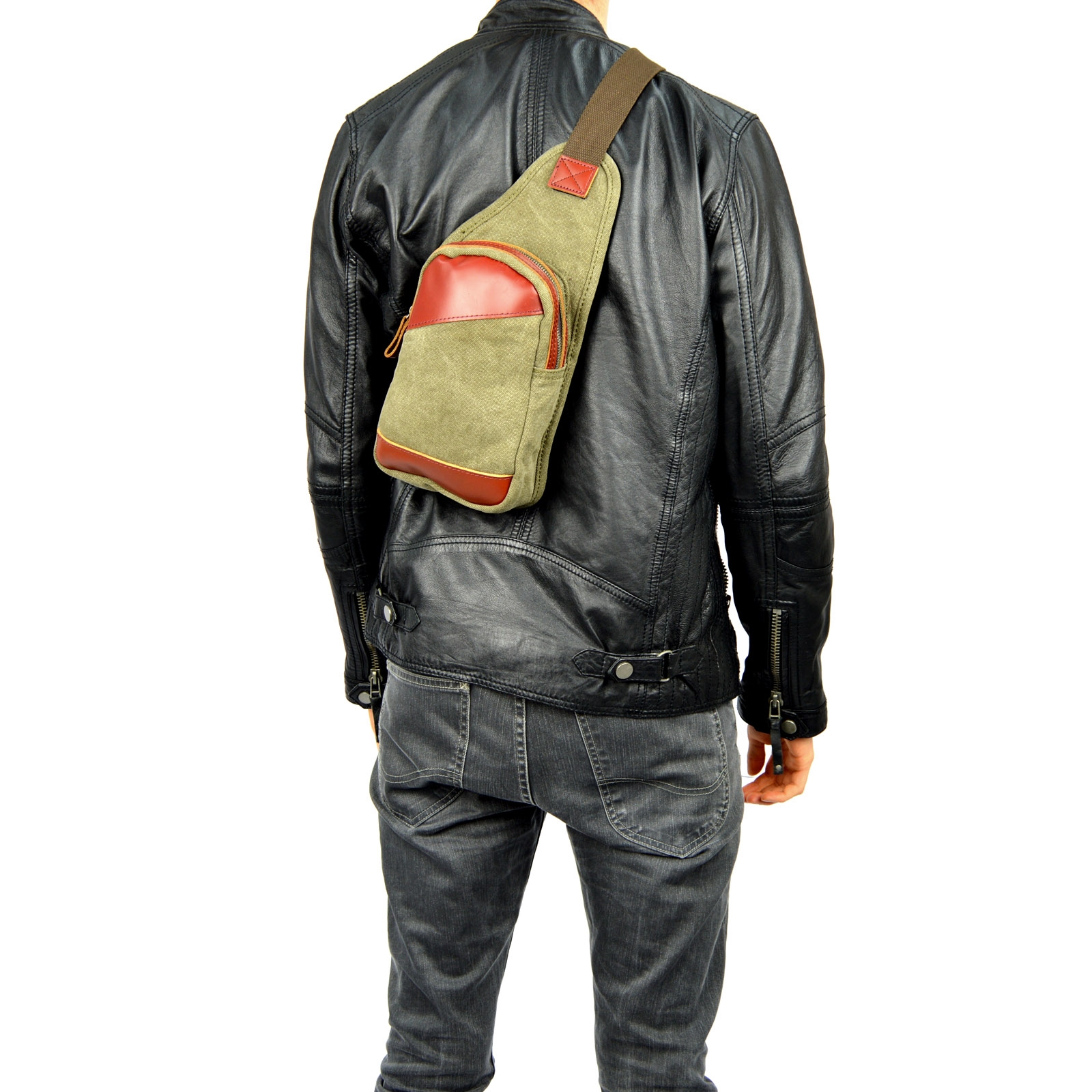 Borsa a tracolla verde Sabae - 2