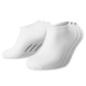 FreeFeel | Set van 3 paar witte bamboe enkelsokken FreeFeel | Set van 3 paar witte bamboe enkelsokken