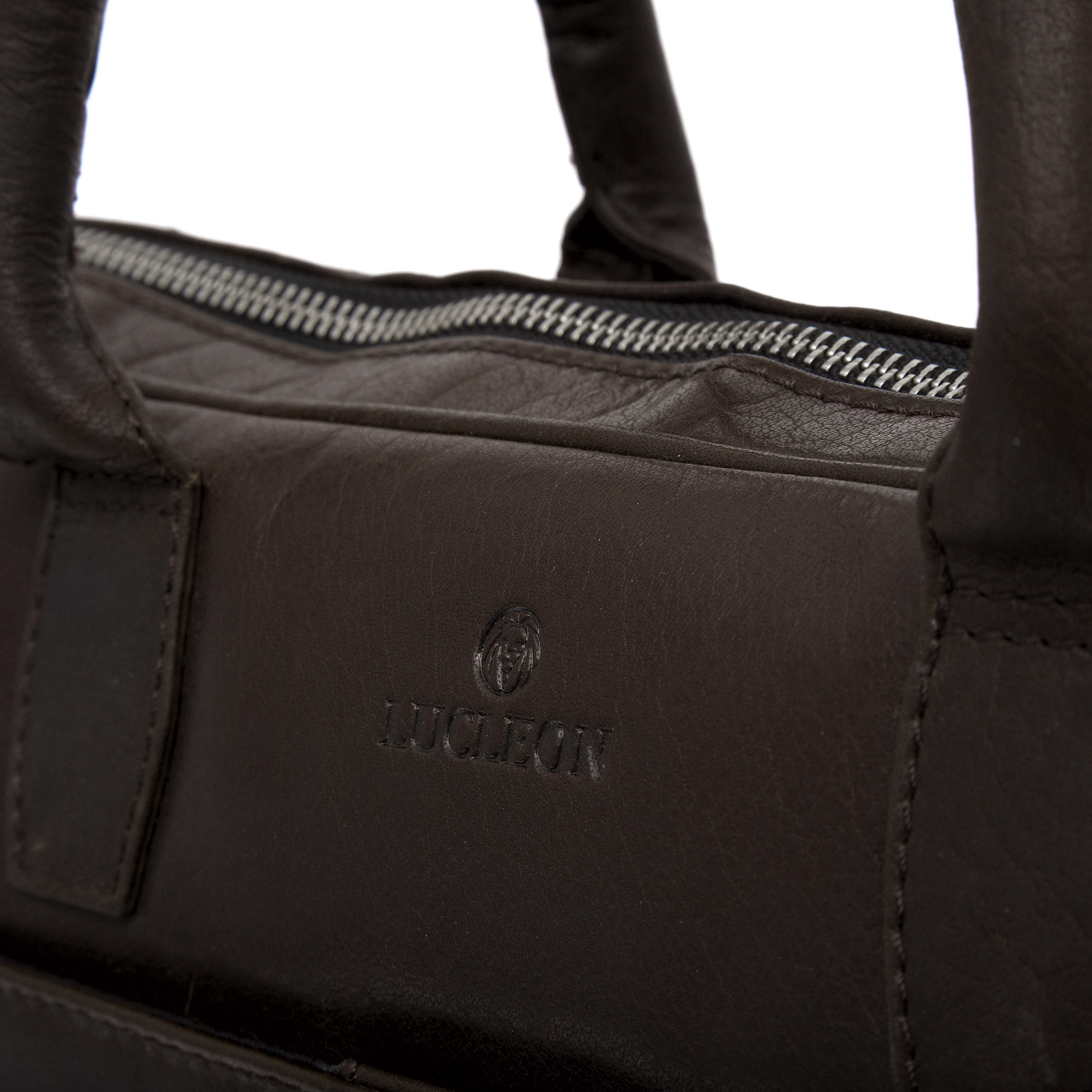 Montreal Dunne 13" Executive Bruine Leren Tas - 10