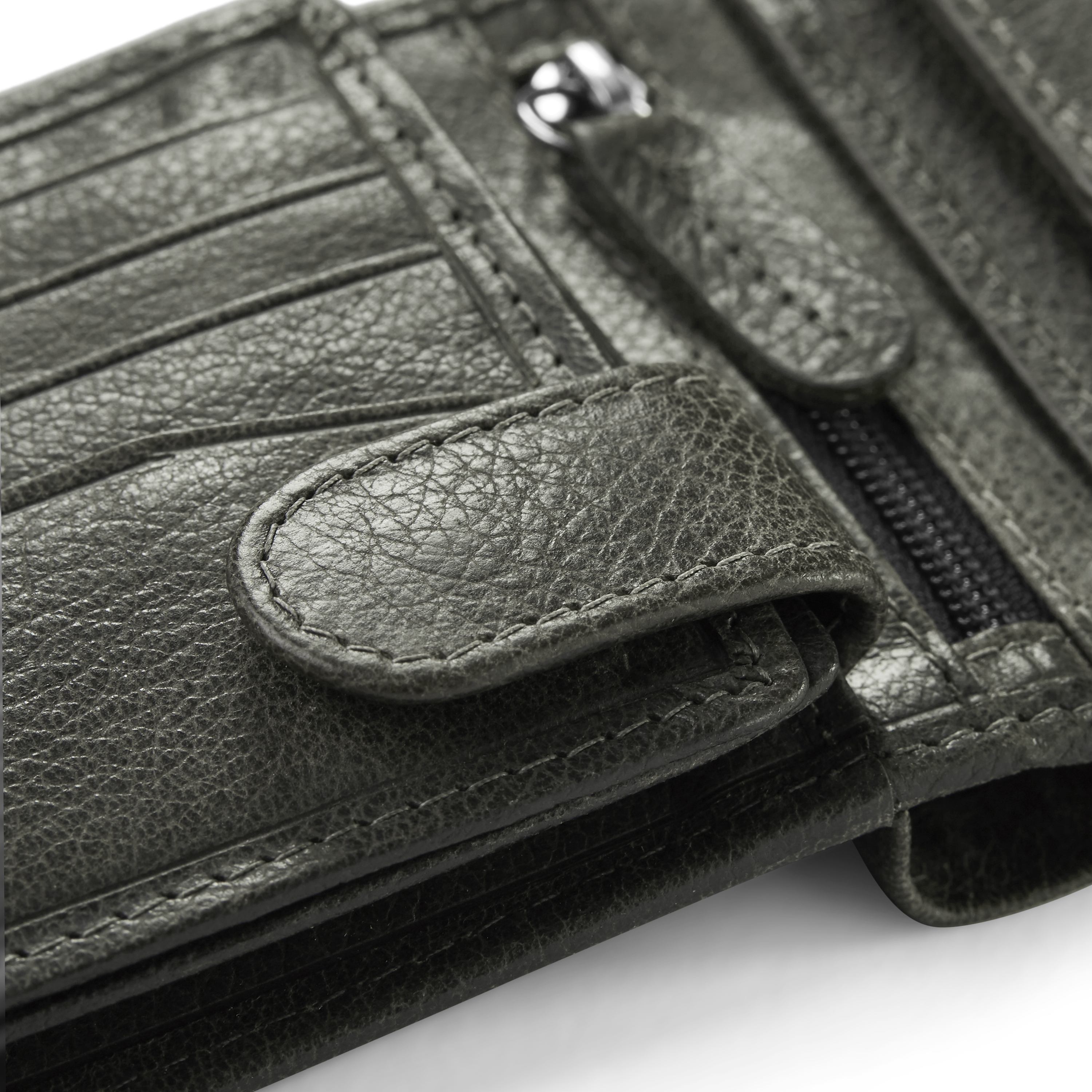 Brown-Grey Ergonomic Licio Leather Wallet - 11