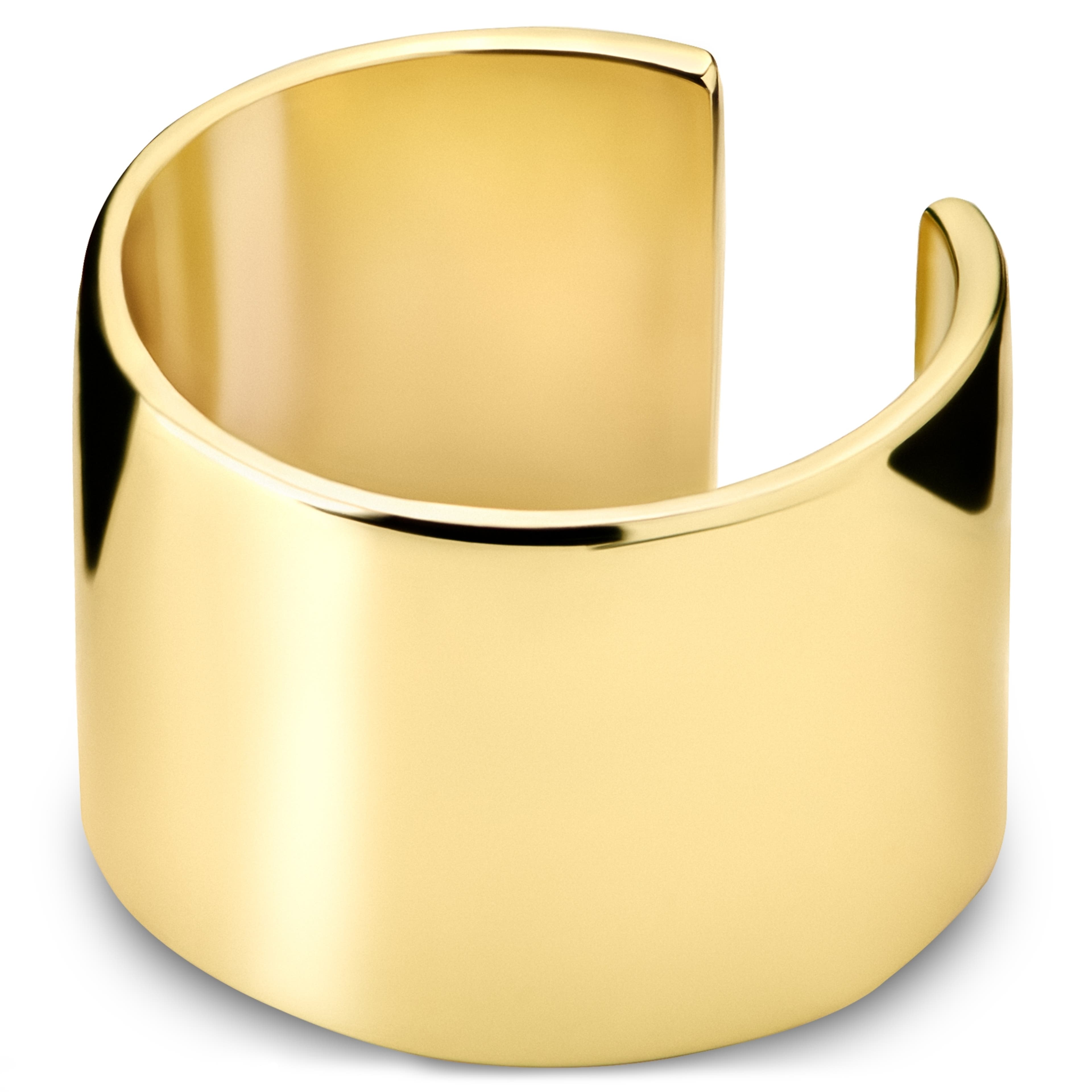 Helix | Cercel auriu cu prindere tip cuff, de 10 mm