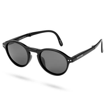 Ambit Black Folding Sunglasses 