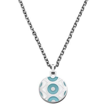 Evil Eye | Collier argenté et bleu clair Evil Eye | Collier argenté et bleu clair