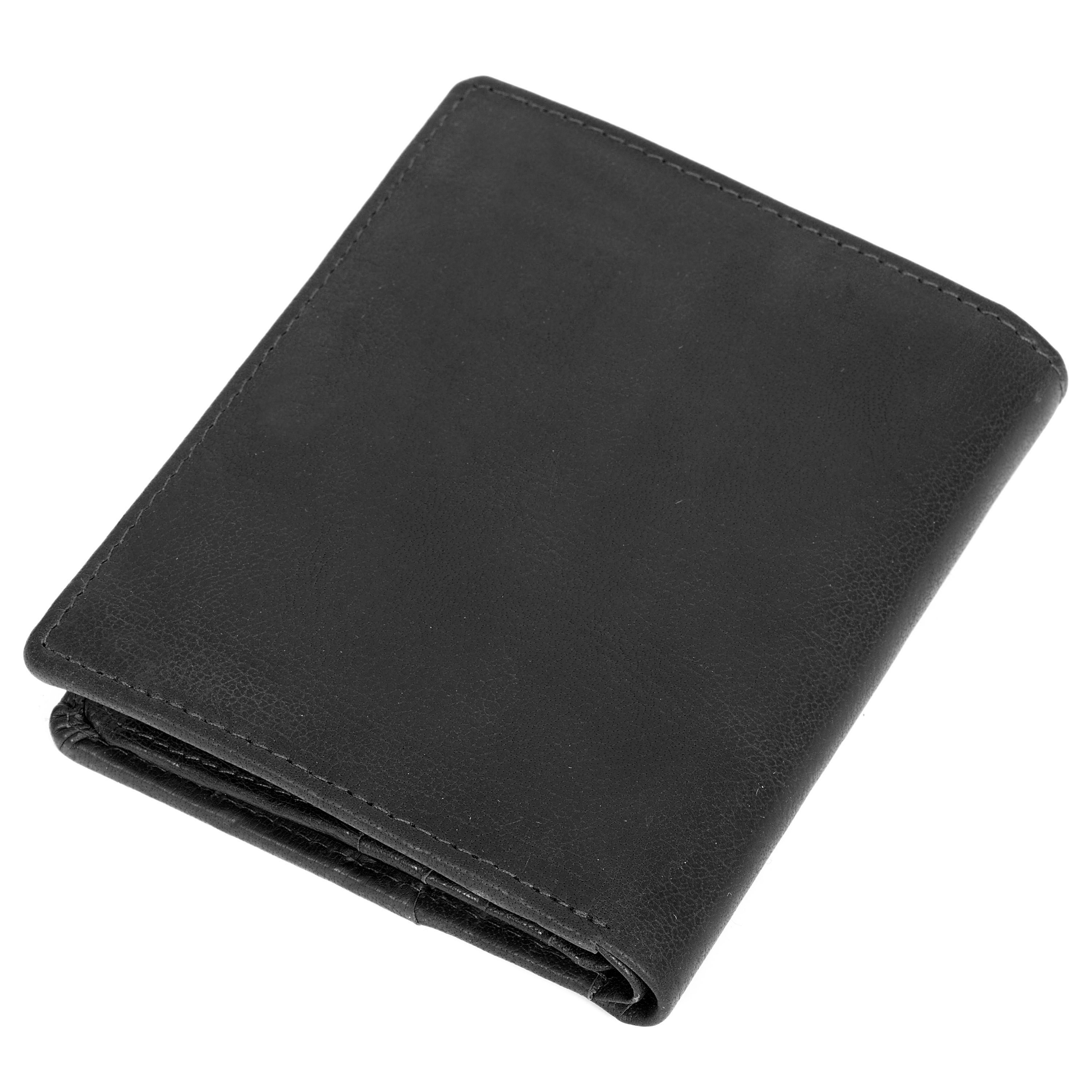 Μαύρο Δερμάτινο Πορτοφόλι Montreal Rustic RFID - 14