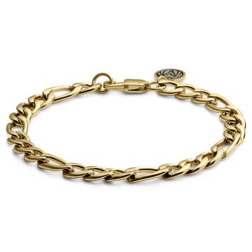 Essentials | 1/3" (8 mm) Gold-tone Figaro Chain Bracelet Essentials | 1/3" (8 mm) Gold-tone Figaro Chain Bracelet