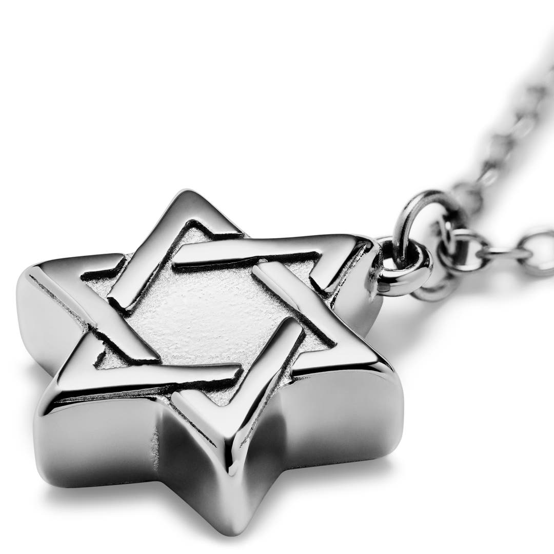 Stainless steel star of david necklace Clearance