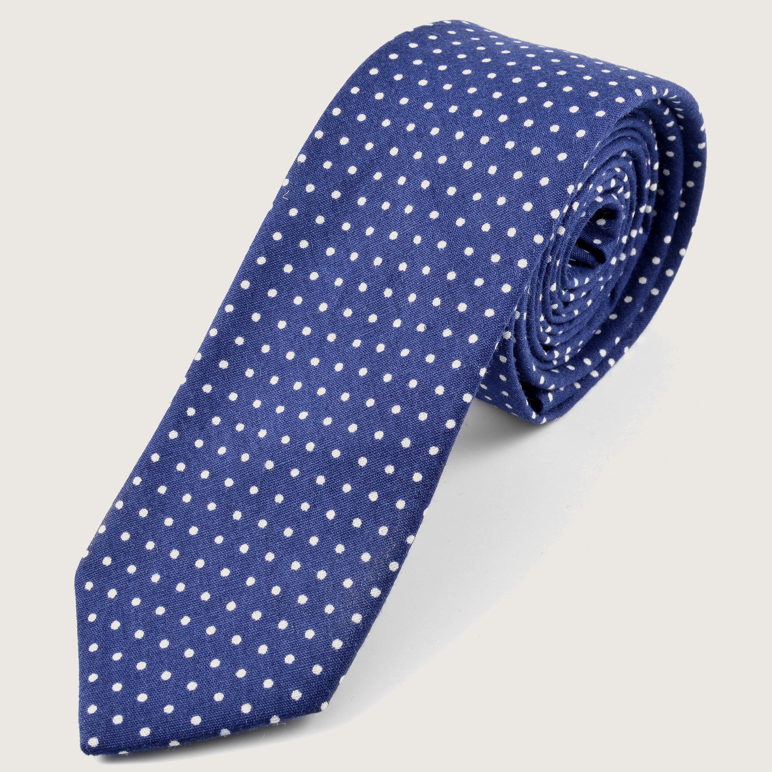 Cravate En Soie Armand Thierry - Motif Milou Bleu Marine - 152 Cm - Occasion