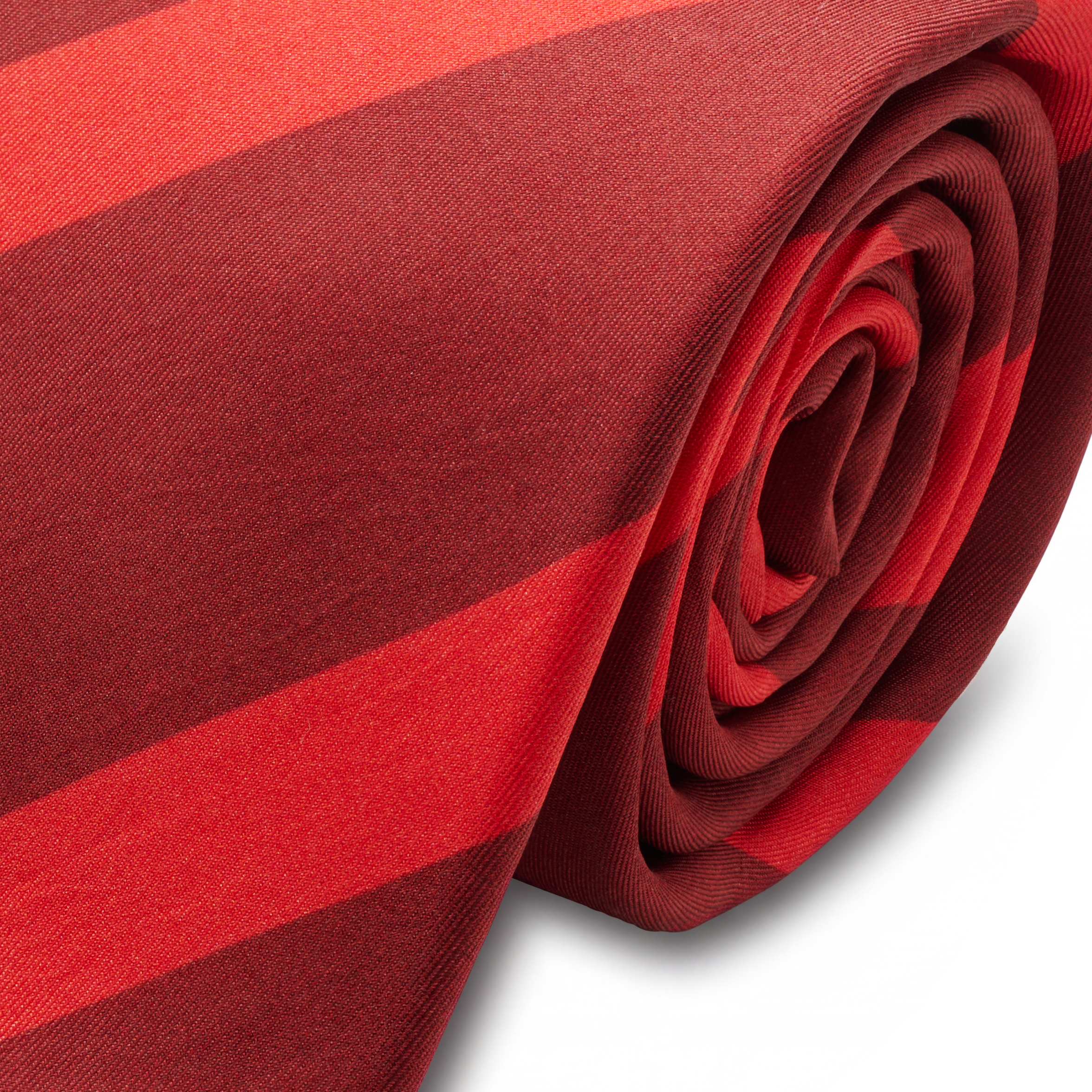 The Intro | Cravate Circus rouge coquelicot en soie - 2