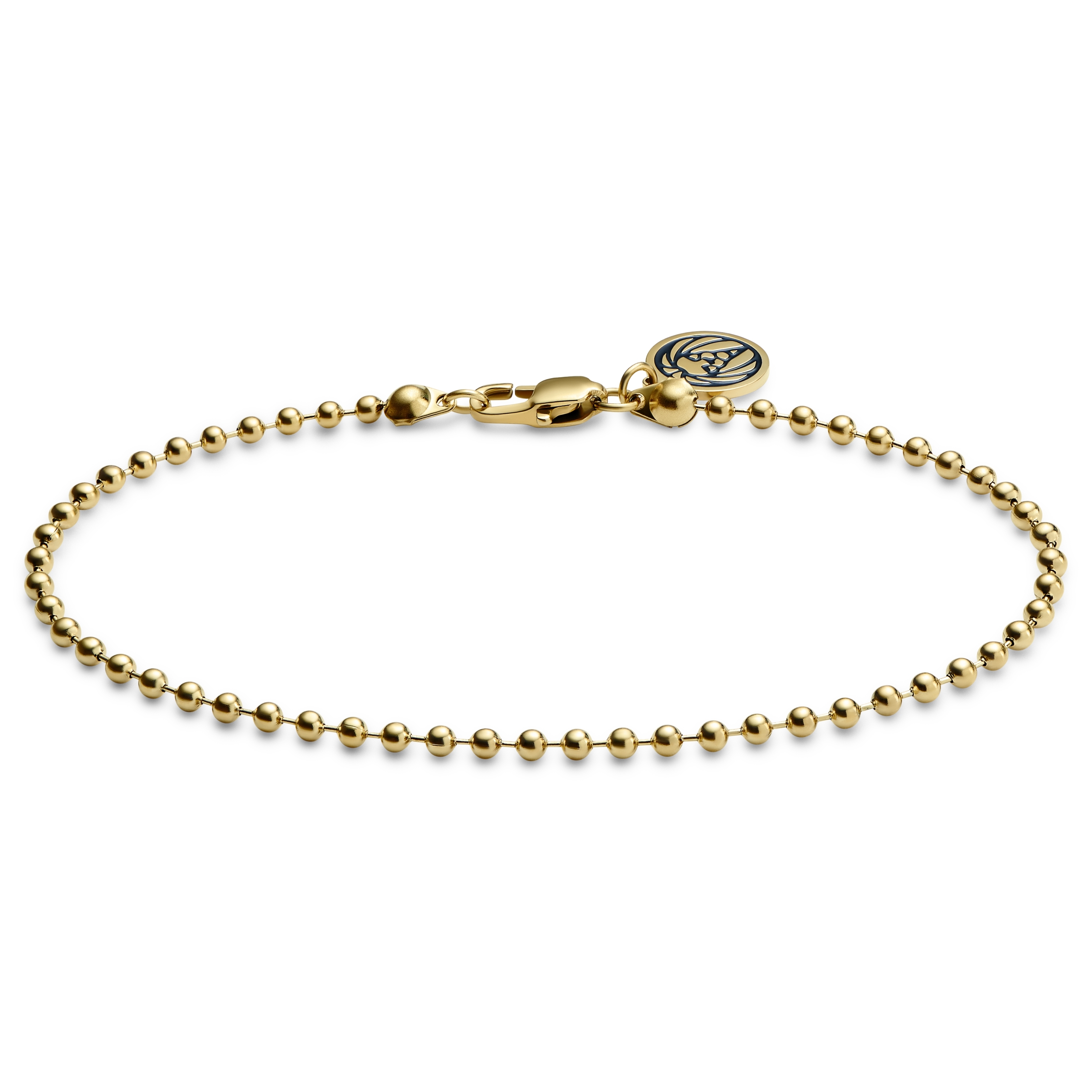 Ball chain deals bracelet gold