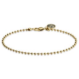 Essentials | 2.5 mm Gold-Tone Ball Chain Bracelet