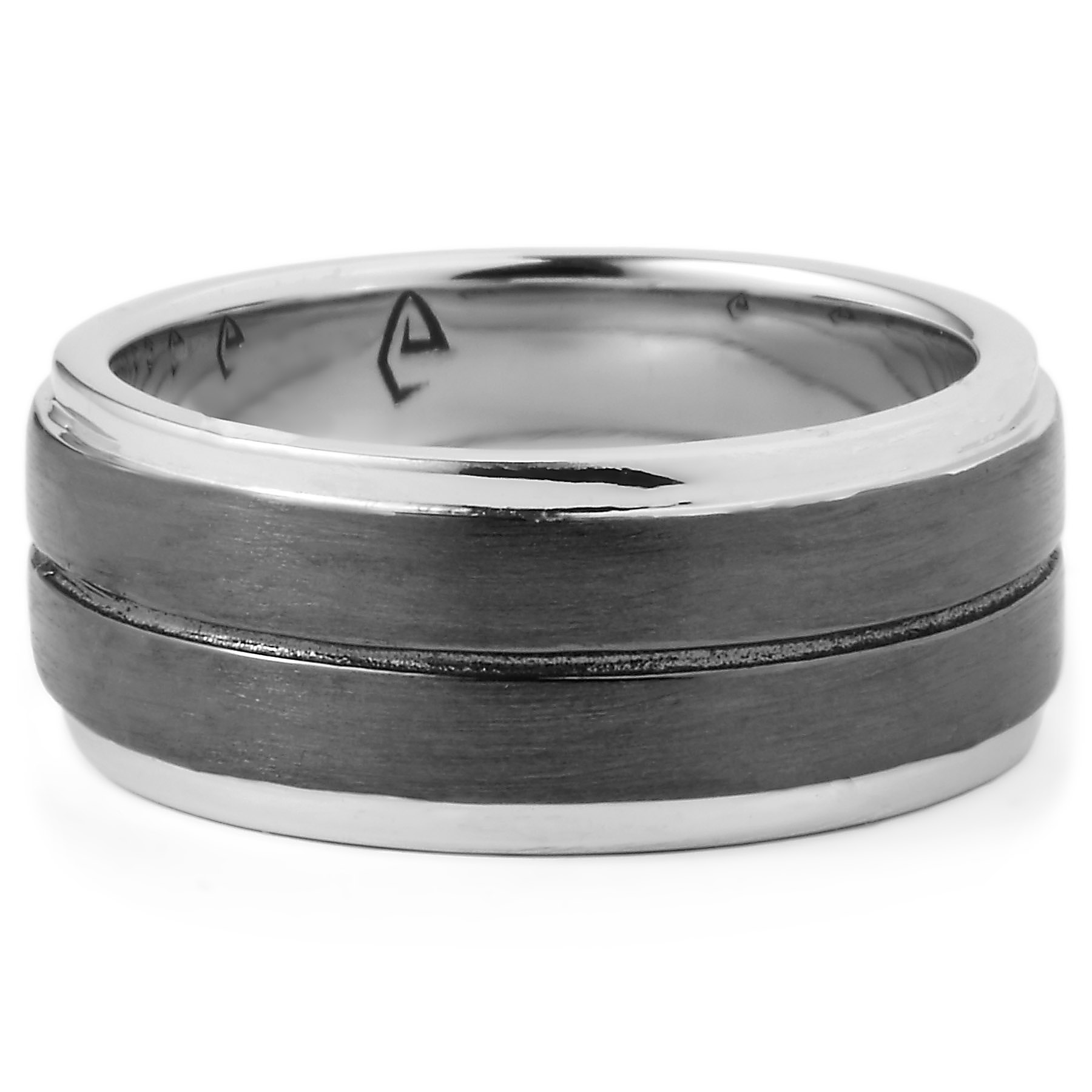 Walter Silver & Oxidized 925 Silver Ring - 2