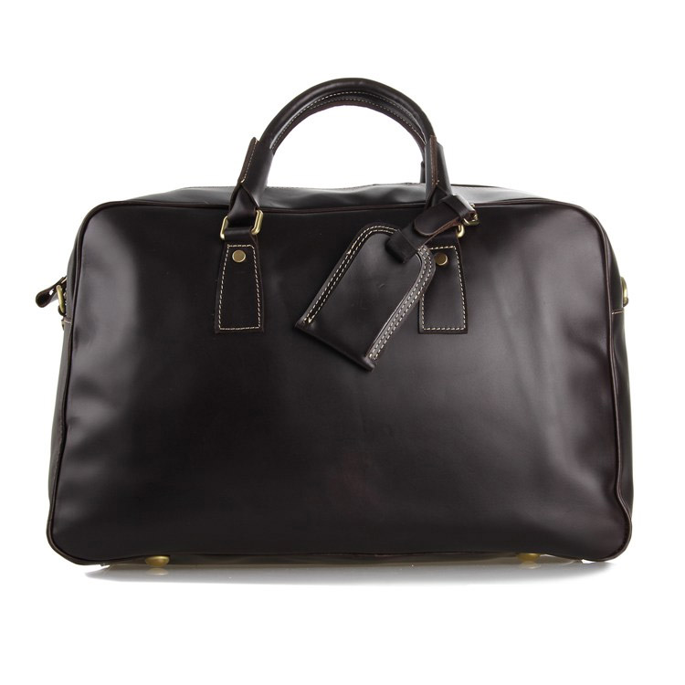 Marion temno rjava usnjena vikend torba - 3