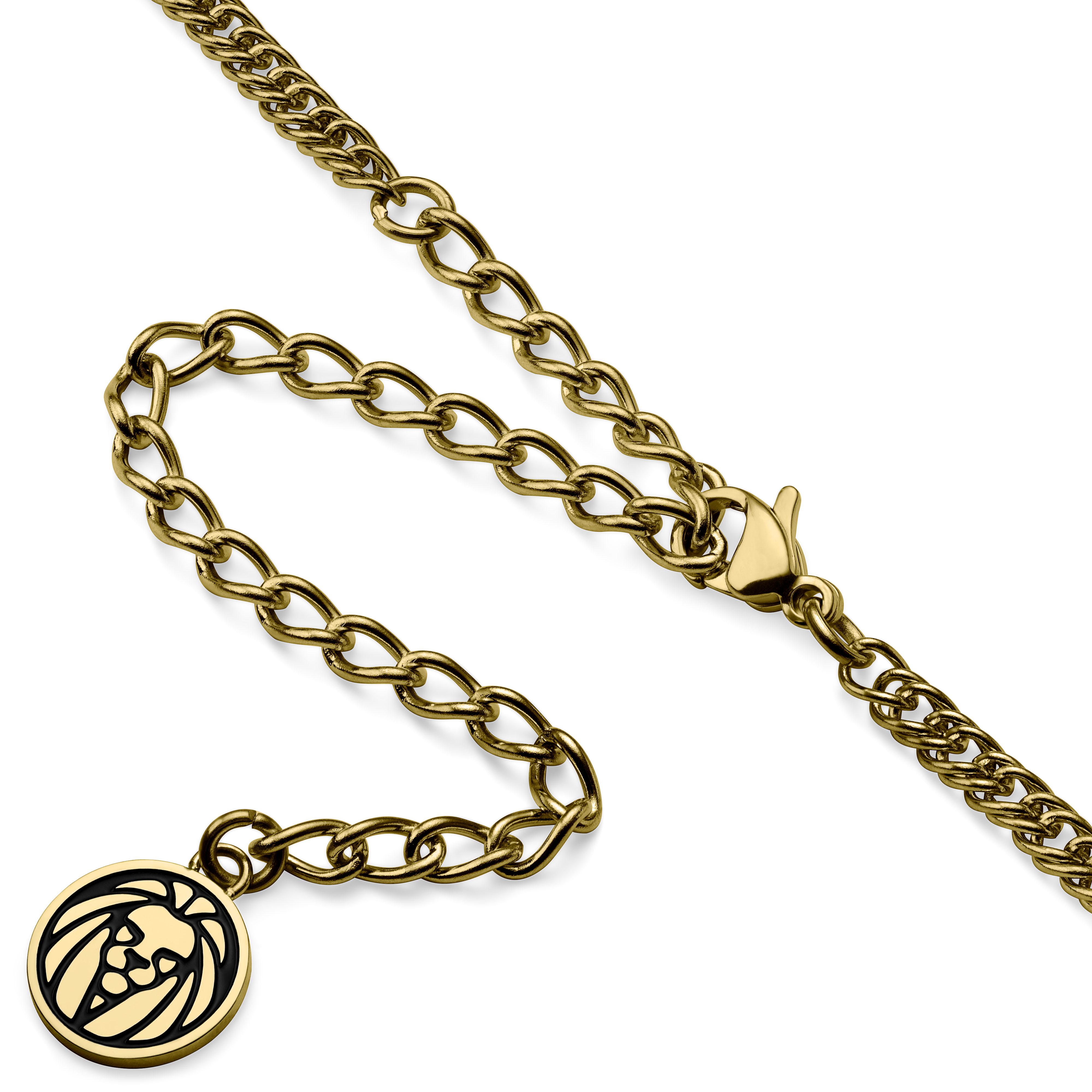 Sanctus | Gold-Tone Virgin Mary Wheat Chain Necklace - 7