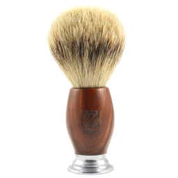 Red Oak Silver Tip Badger Oval Shaving Brush
