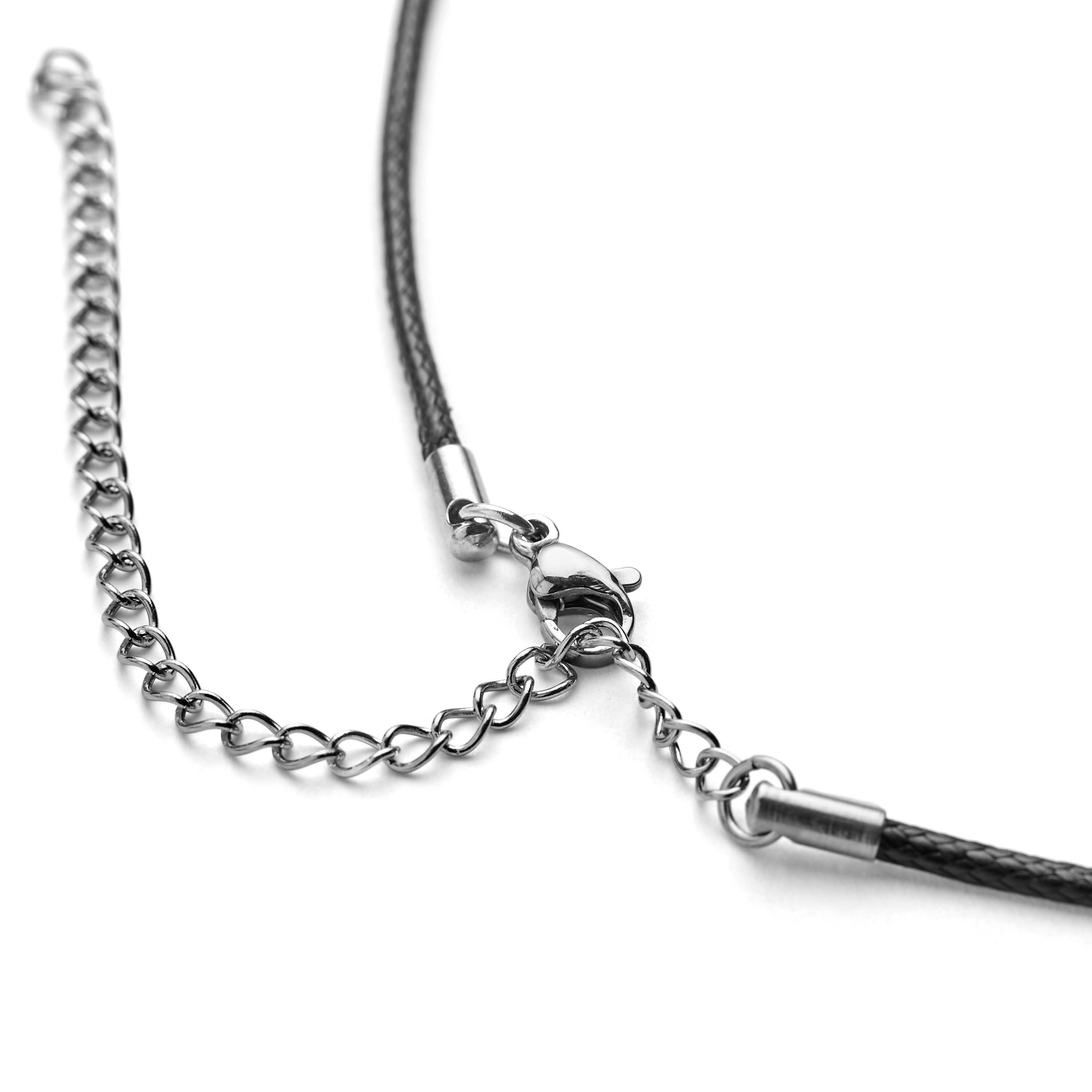 Gravel, Silver-Tone Stainless Steel Anchor & Black Cord Necklace, In  stock!