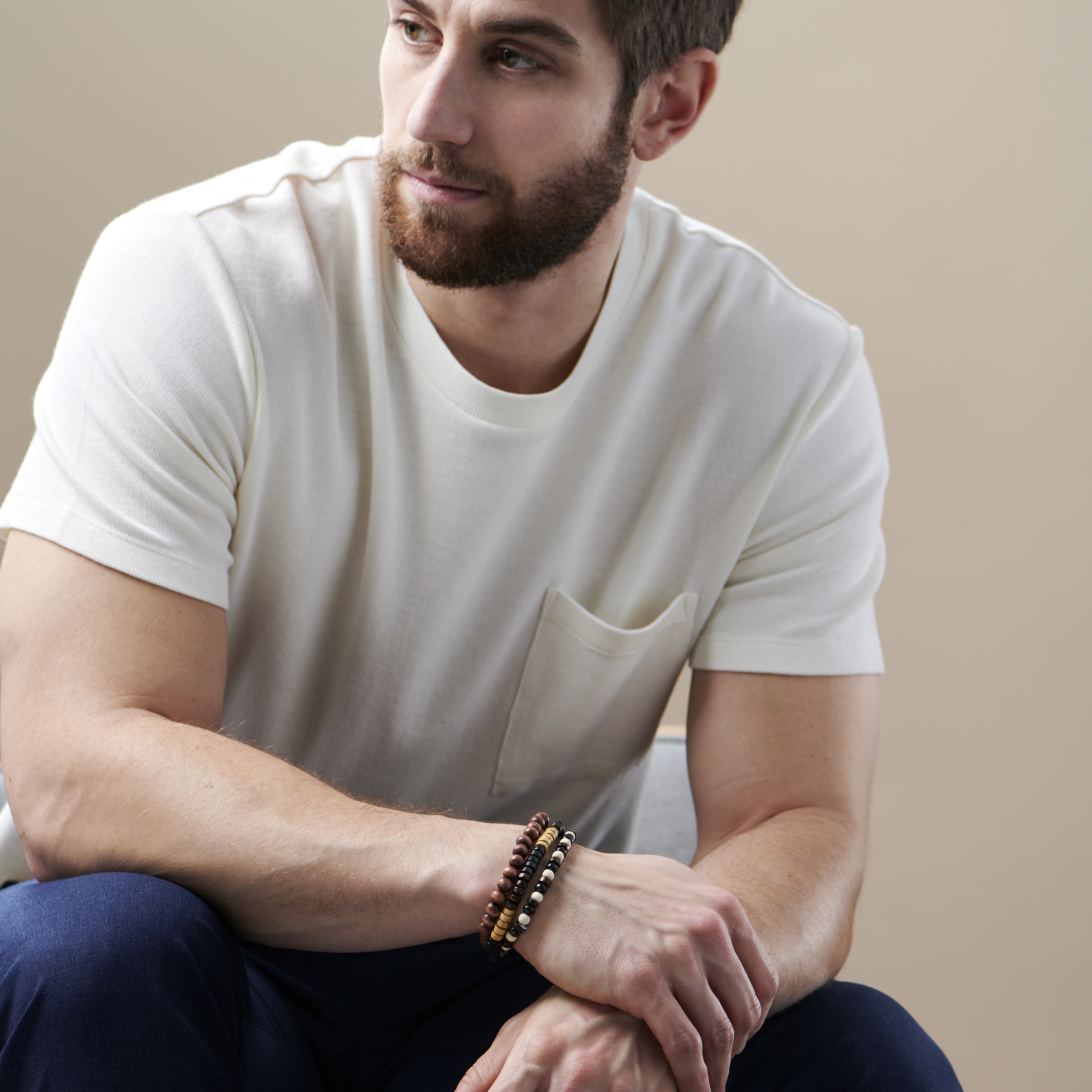 Brown Multi Charm Bracelet - 4