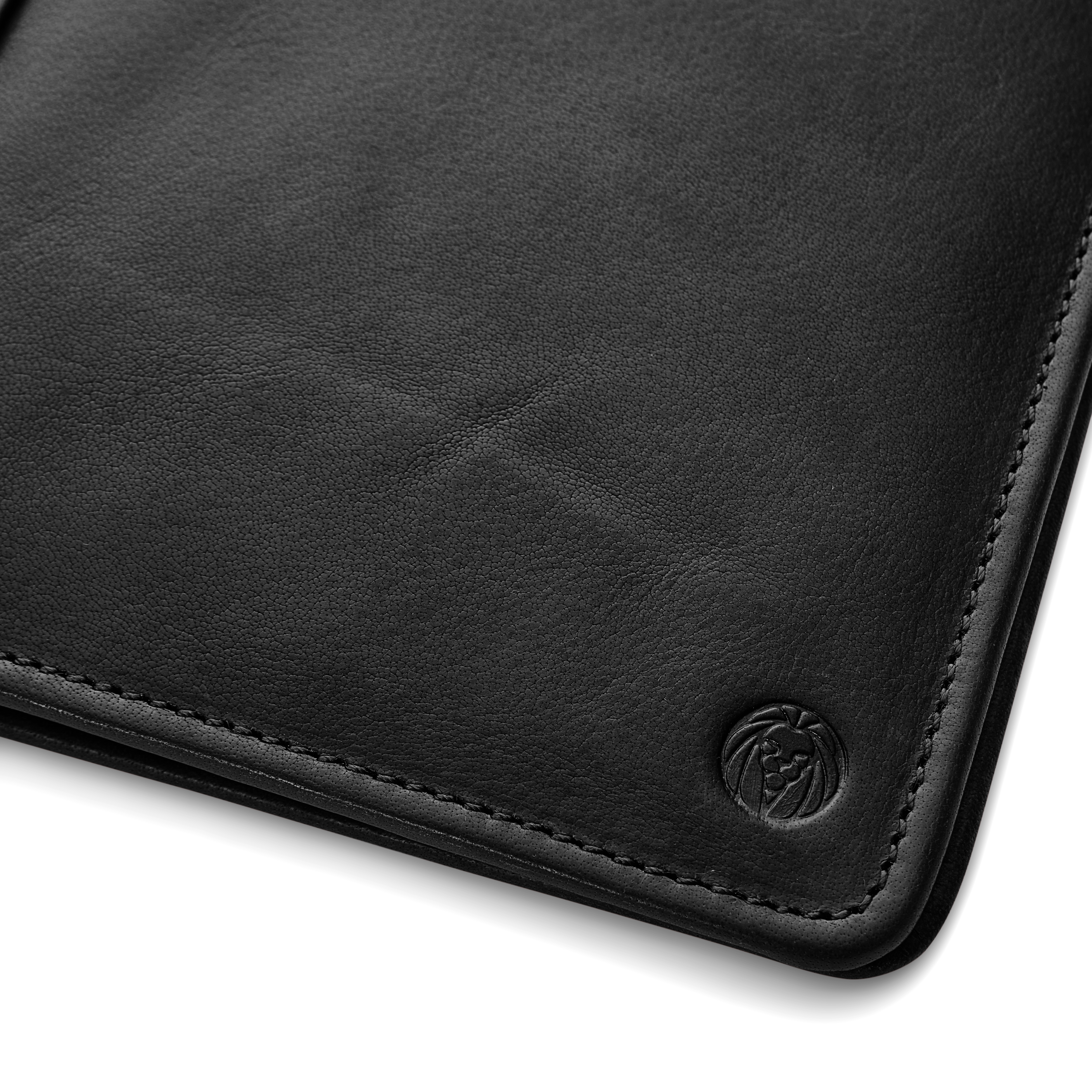 Black Refillable Buffalo Leather Notebook & Journal Cover - 8