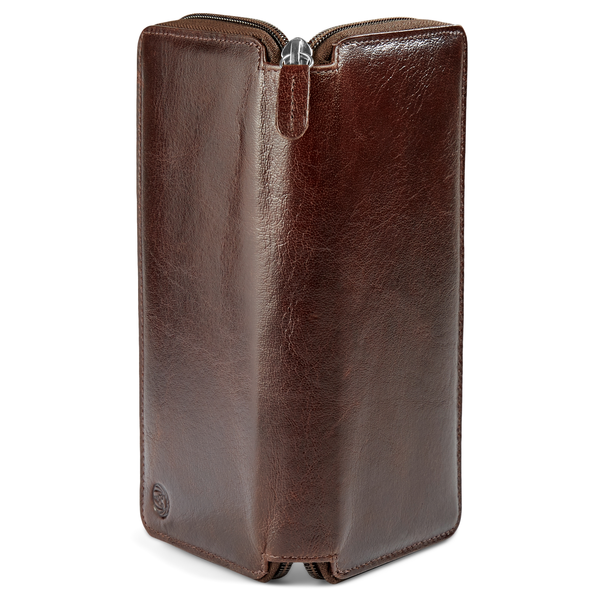 California Romslig Brun Skinnlommebok - 5