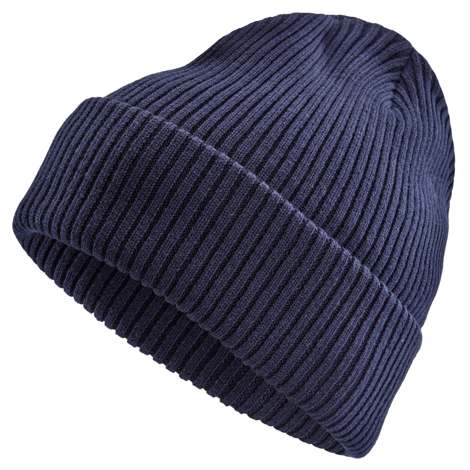 Navy Blue Acrylic Mix Chunky Knitted Rib Beanie Navy Blue Acrylic Mix Chunky Knitted Rib Beanie