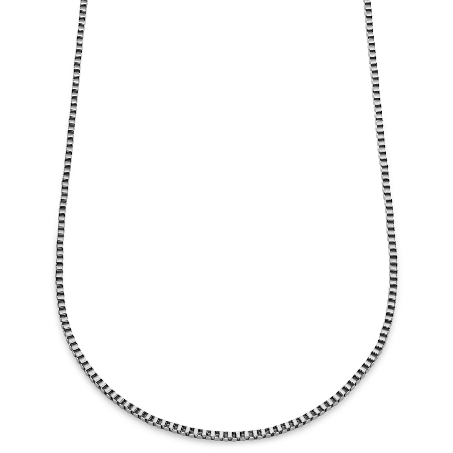 Essentials | 3 mm Silver-Tone Square Box Chain Necklace Essentials | 3 mm Silver-Tone Square Box Chain Necklace