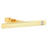 Gold 925s Rectangular Zirconia Tie Clip
