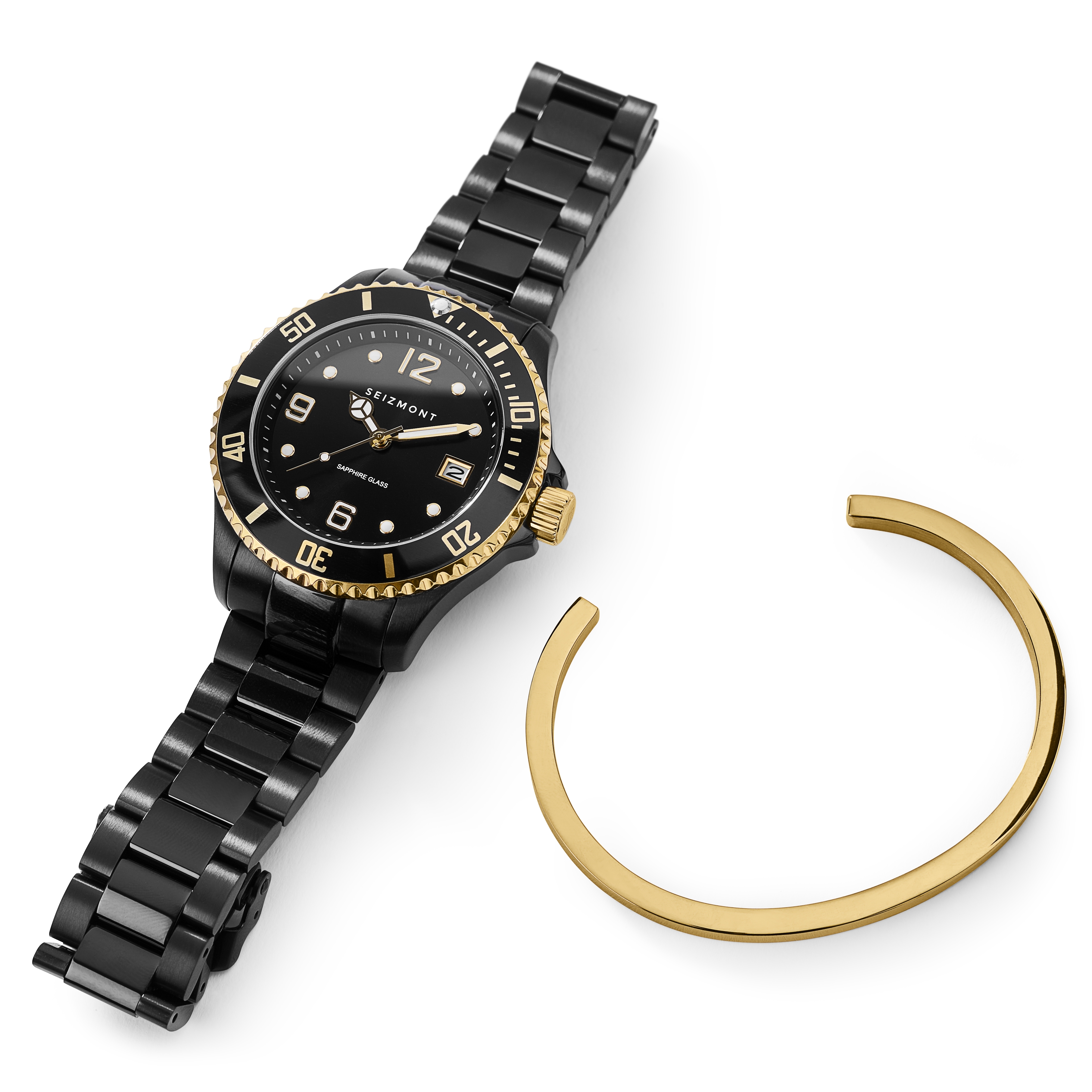 Komplet zlate Drew Tide ure in zapestnice - 1