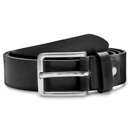 Vincio | Black Full Grain Leather Belt