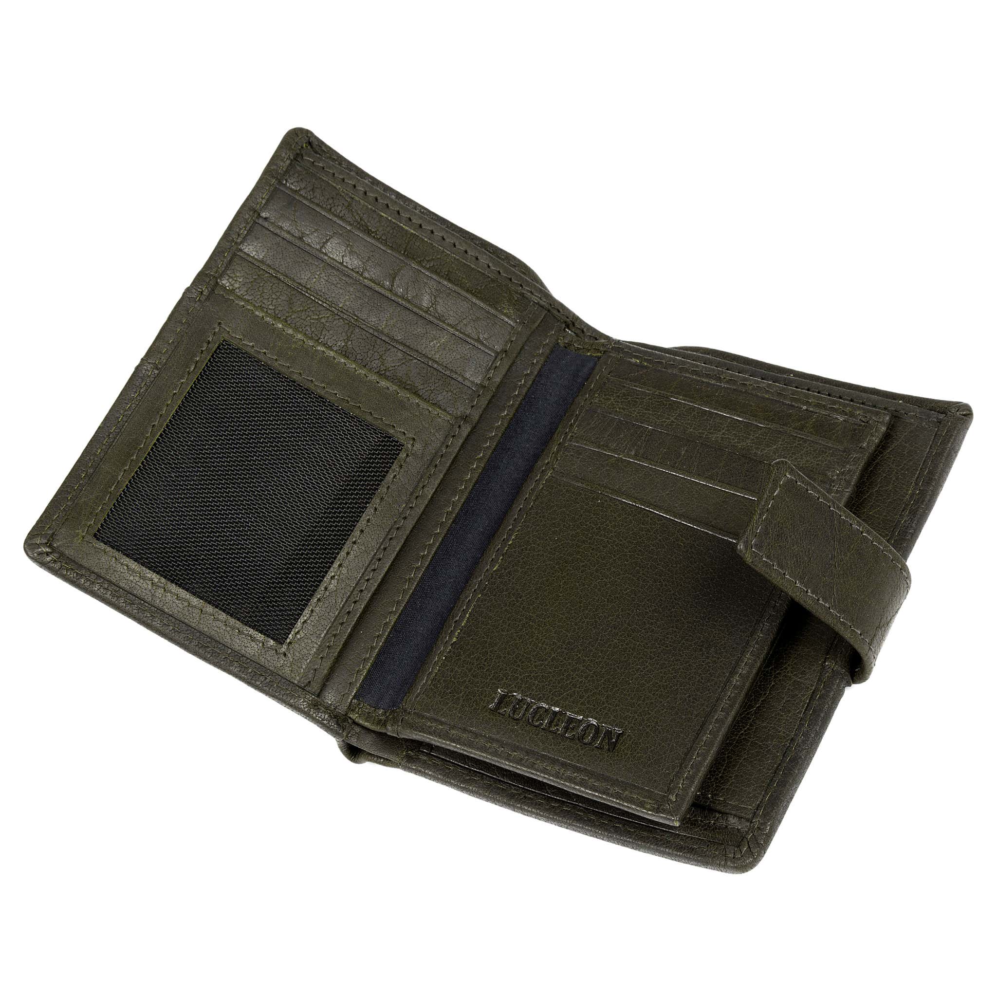Montreal | Executive Olive RFID Leather Wallet | In stock! | Lucleon