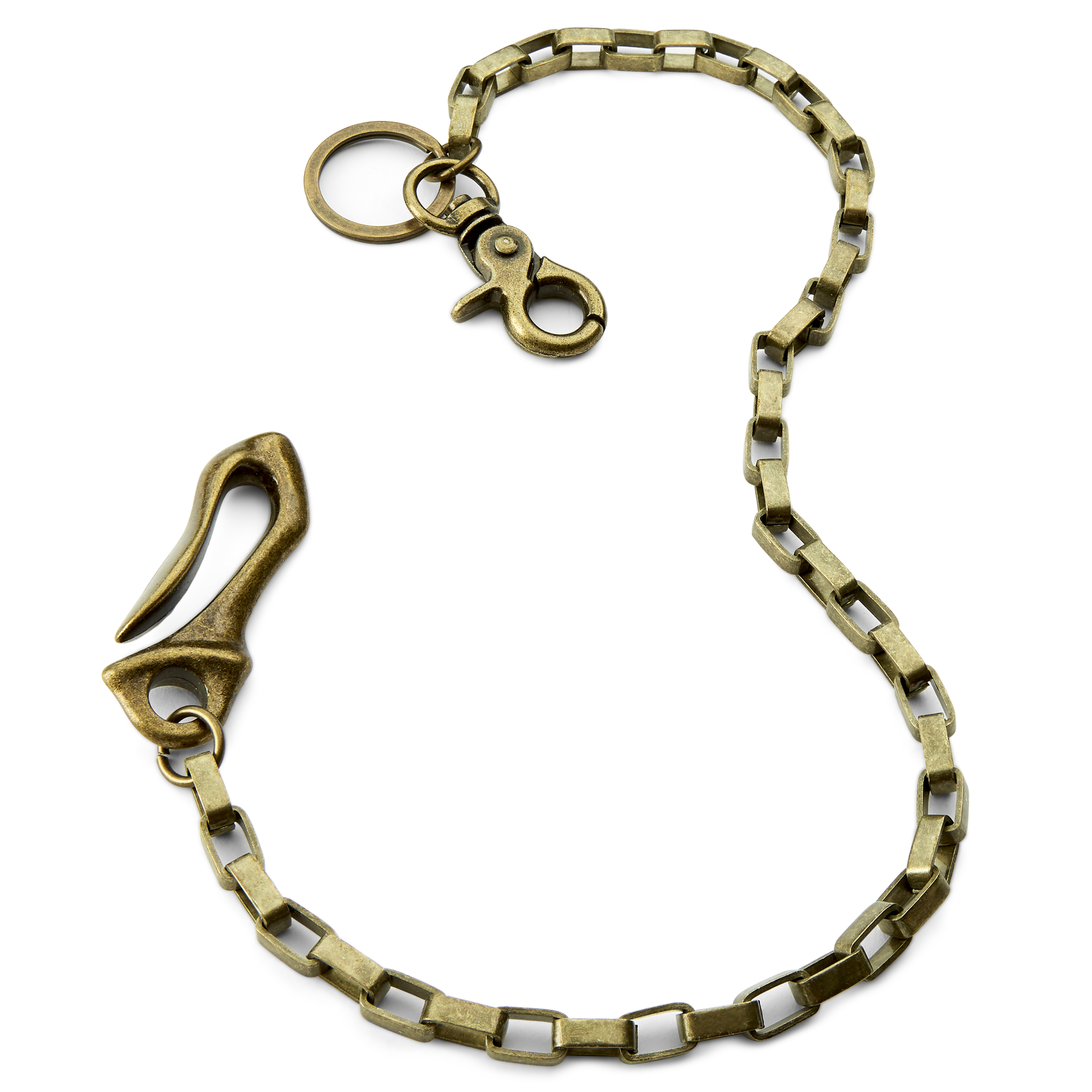 Catena Portafoglio In Metallo Con Moschettone, 50 Cm X 8 Mm, Argento - Per Jeans, Pantaloni, Chiavi, Borsa, Uomo E Donna