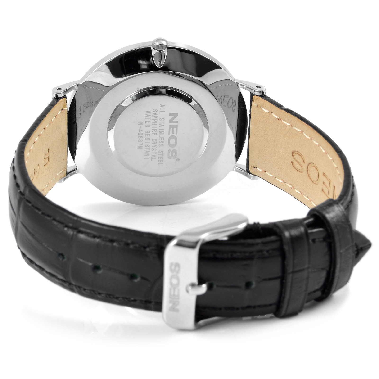 Svart Classic Safir Klocka - 6