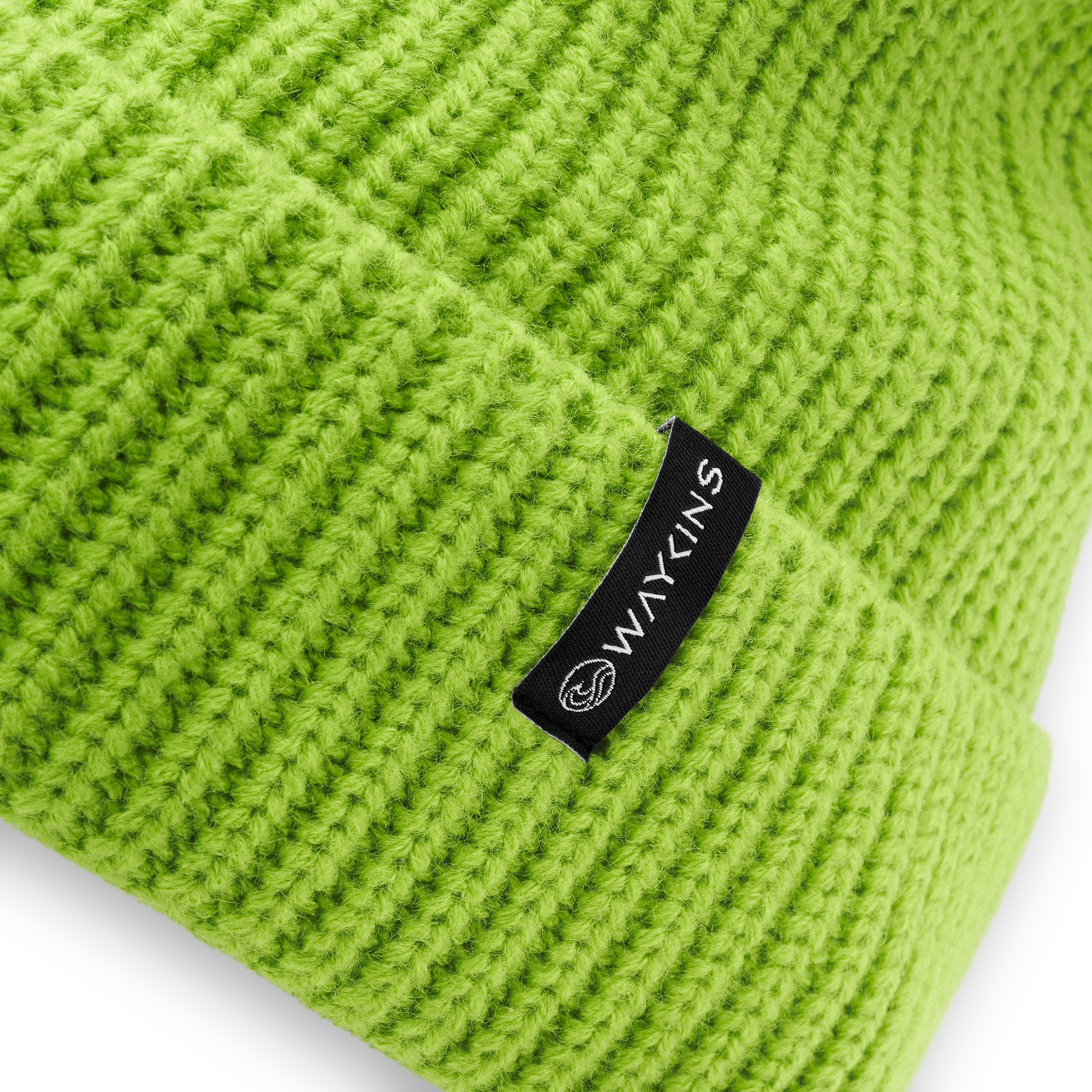 Baltic | Green Rib Knitted Acrylic Beanie - 4