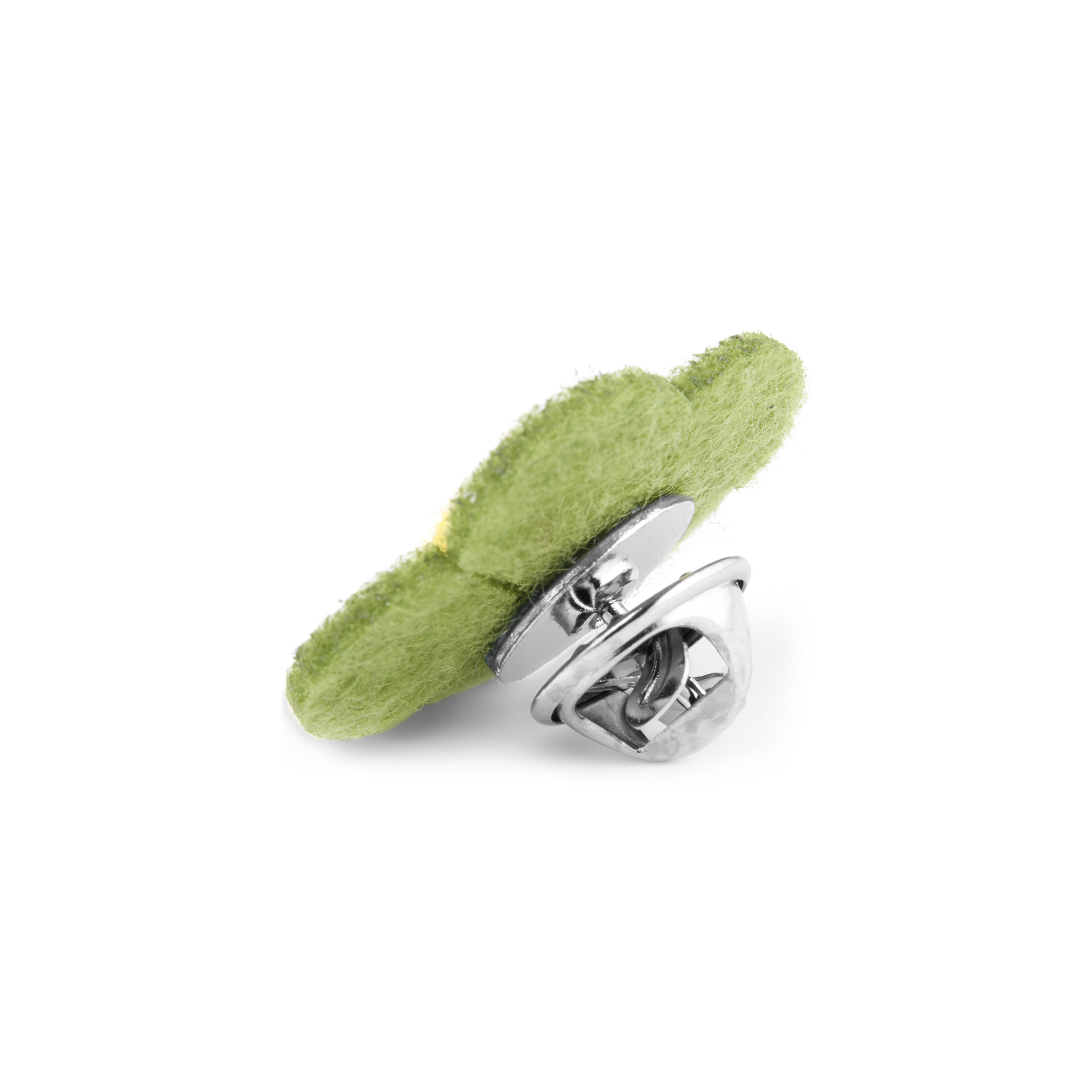 Blumen Revers Anstecker In Grün & Gelb - 4