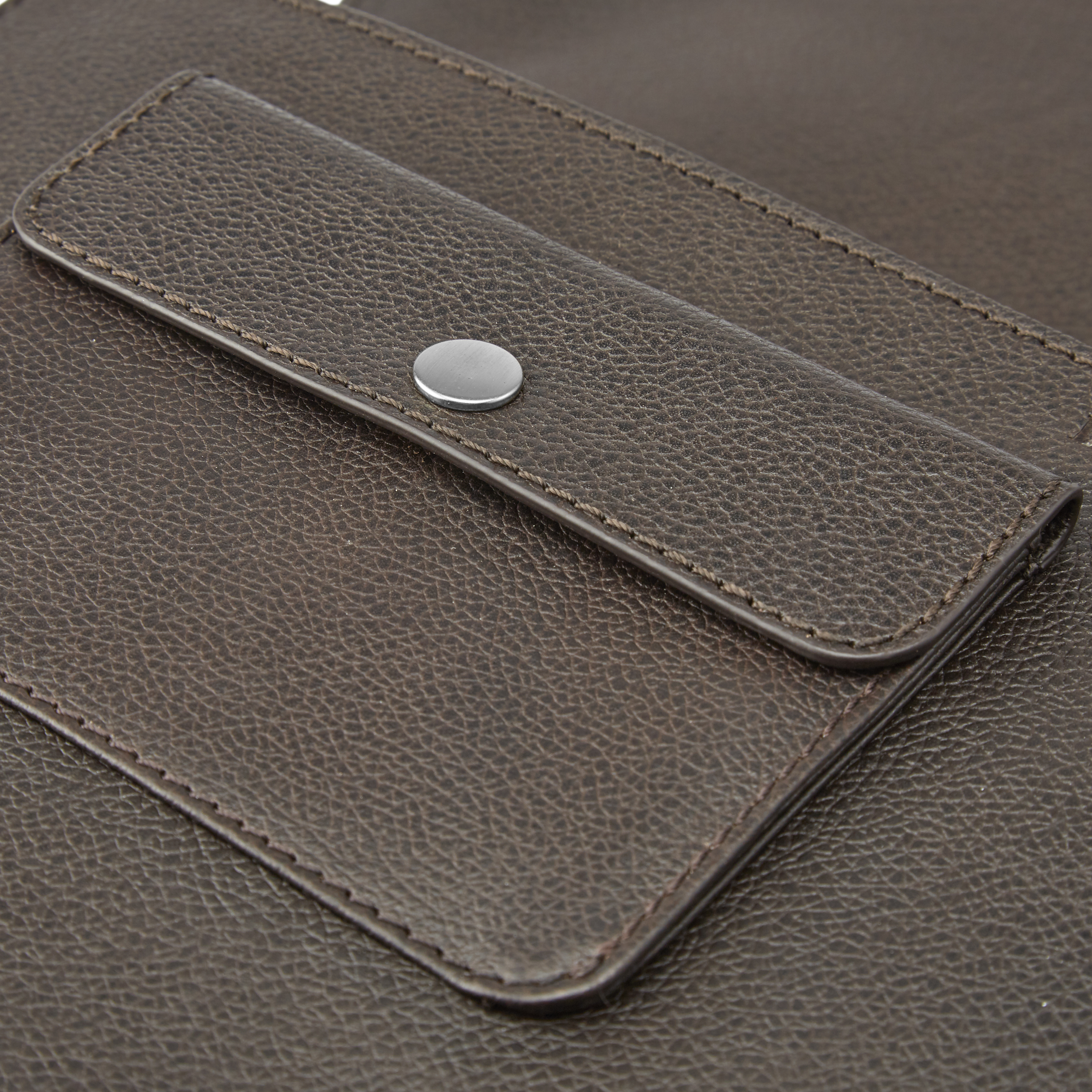 Funda para portátil de cuero marrón oscuro 13" Lyon - 7
