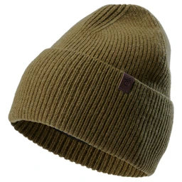 Gorro con Puños de Lana Reciclada Verde Militar